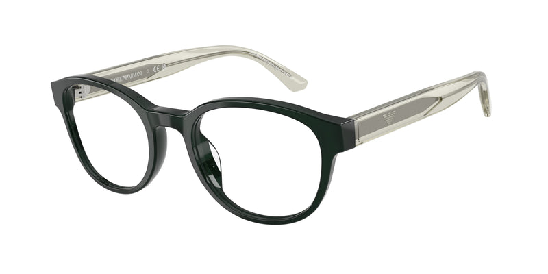 Emporio Armani Kids EK3012U Phantos Eyeglasses  6381-Shiny Green 49-130-19 - Color Map Green