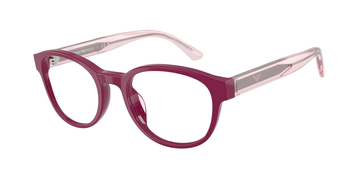 Emporio Armani Kids EK3012U Phantos Eyeglasses  6383-Shiny Violet 49-130-19 - Color Map Violet