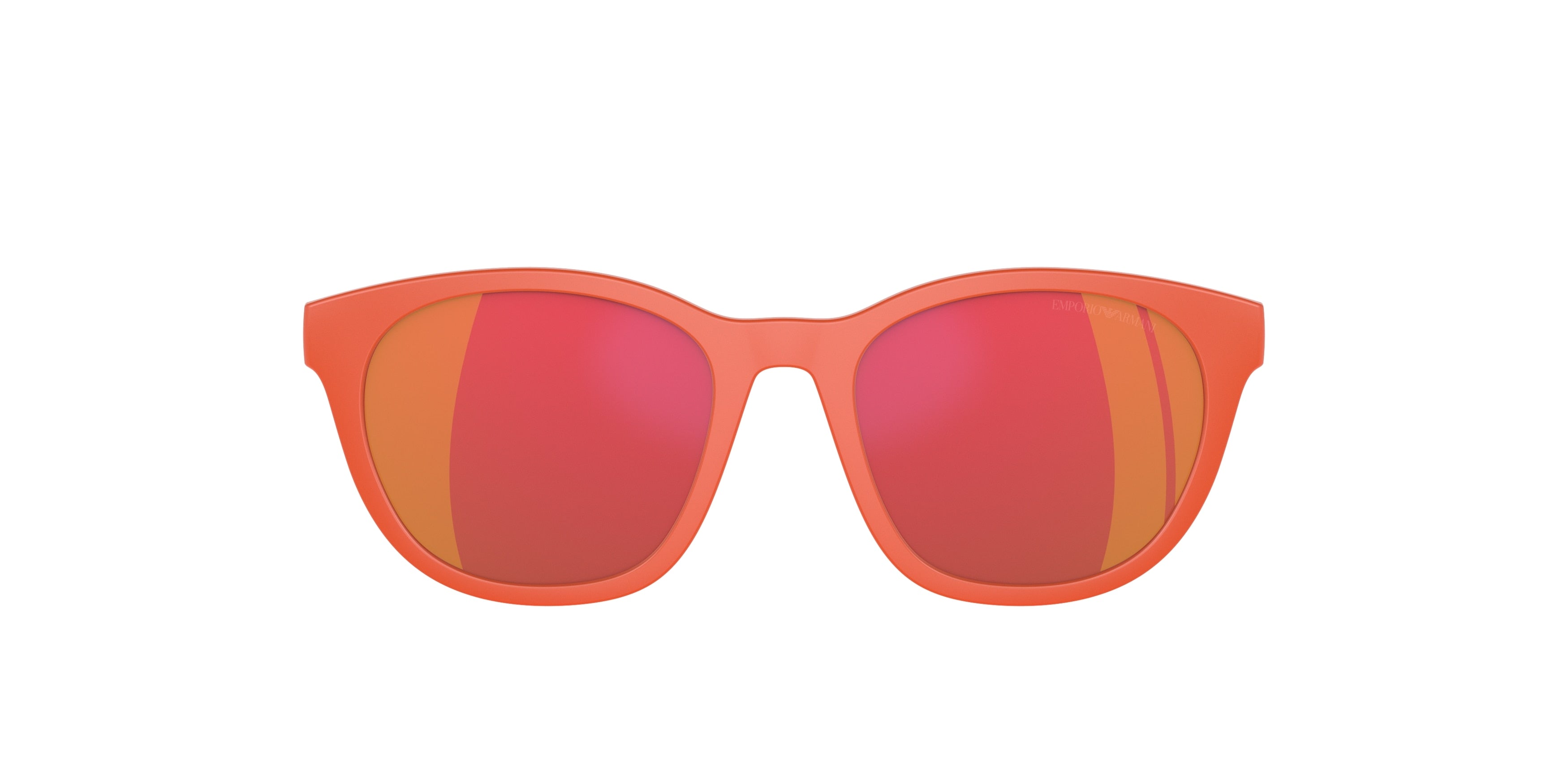 Emporio Armani Kids EK4001C Phantos Clip-On  59326Q-Matte Orange 47-0-17 - Color Map Dark Violet Mirror Red