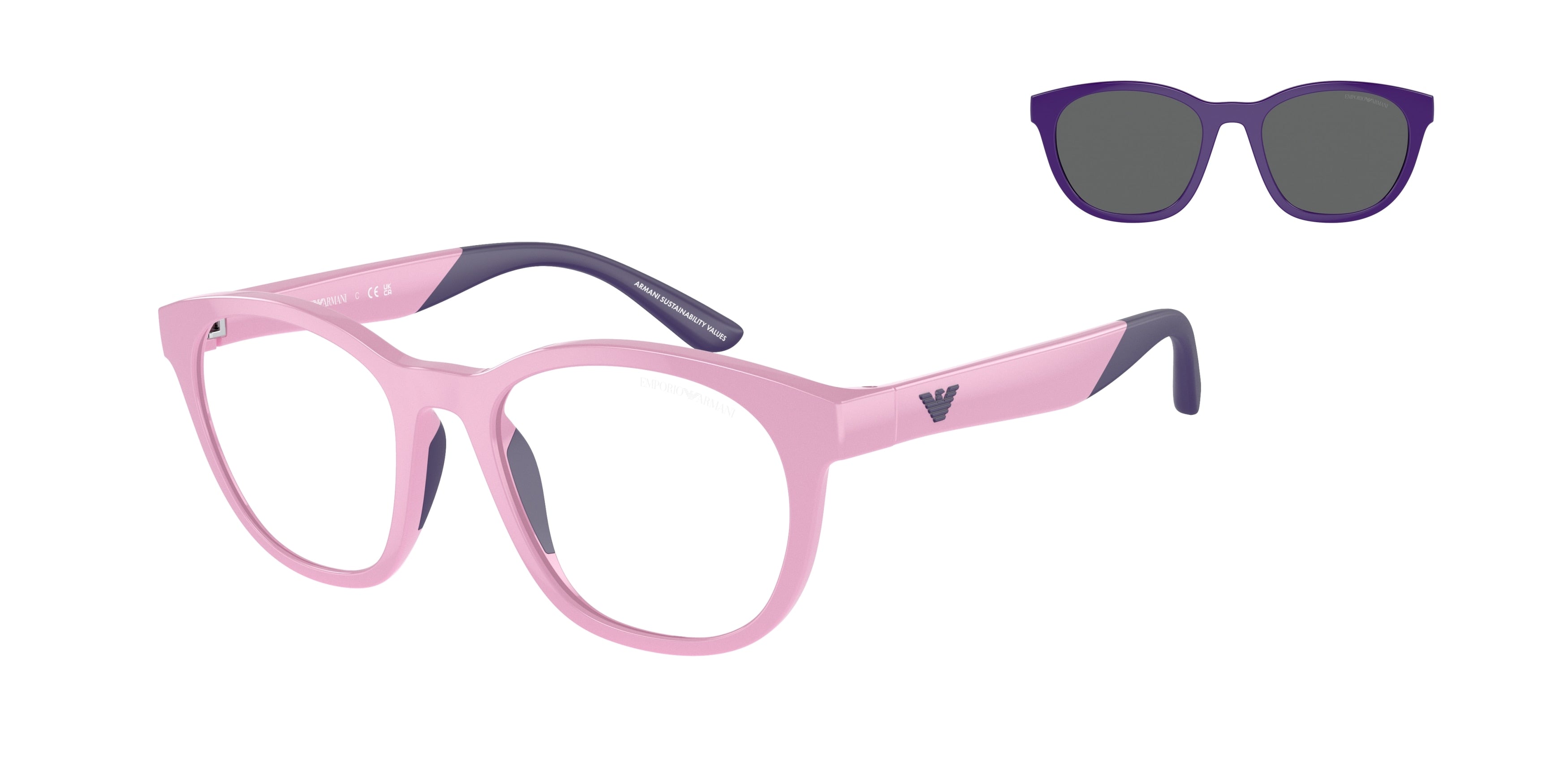 Emporio Armani Kids EK4001 Phantos Sunglasses  60161W-Shiny Lilac 47-125-17 - Color Map Violet