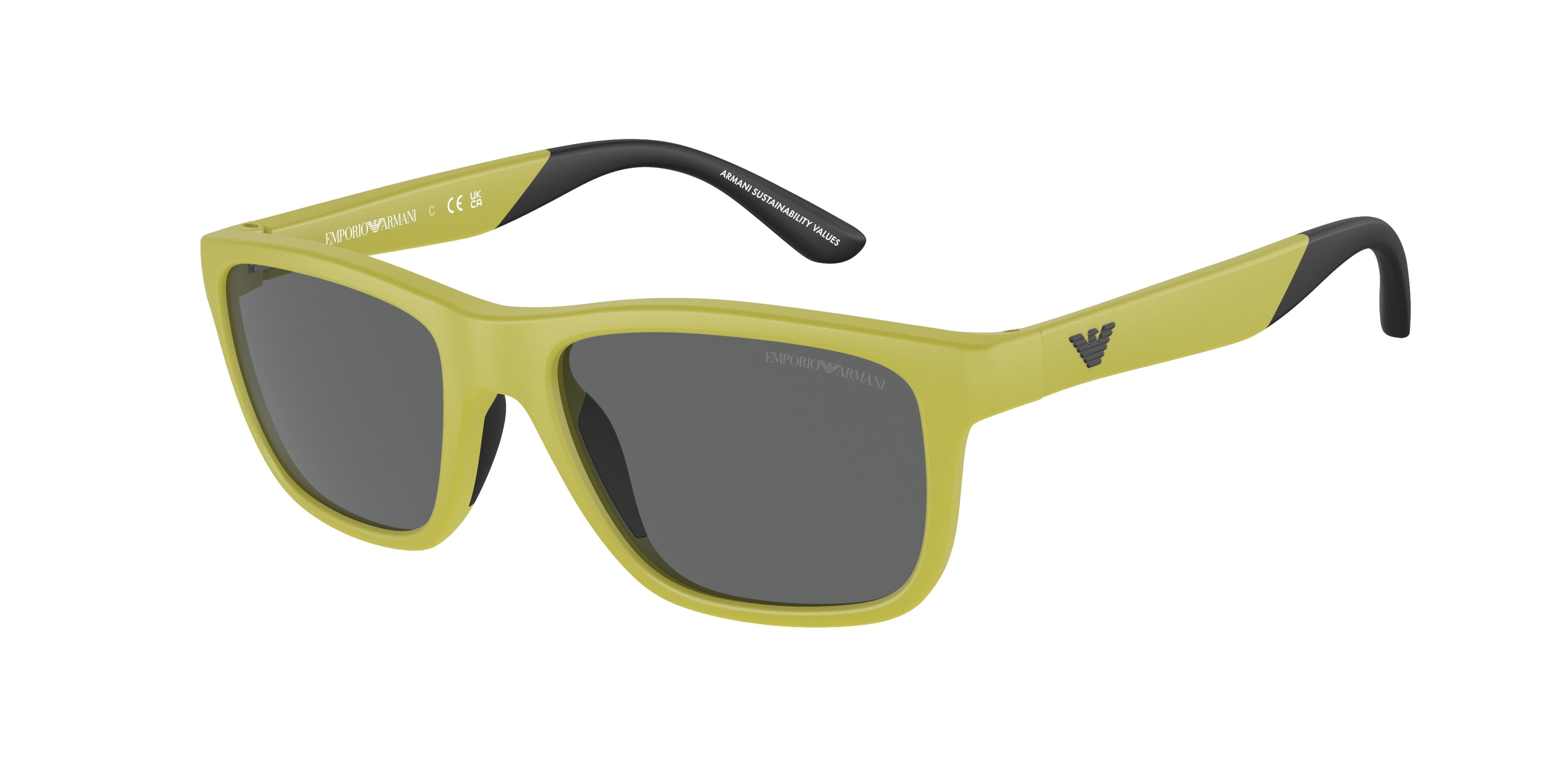 Emporio Armani Kids EK4002 Pillow Sunglasses  601087-Matte Lime 48-125-16 - Color Map Yellow