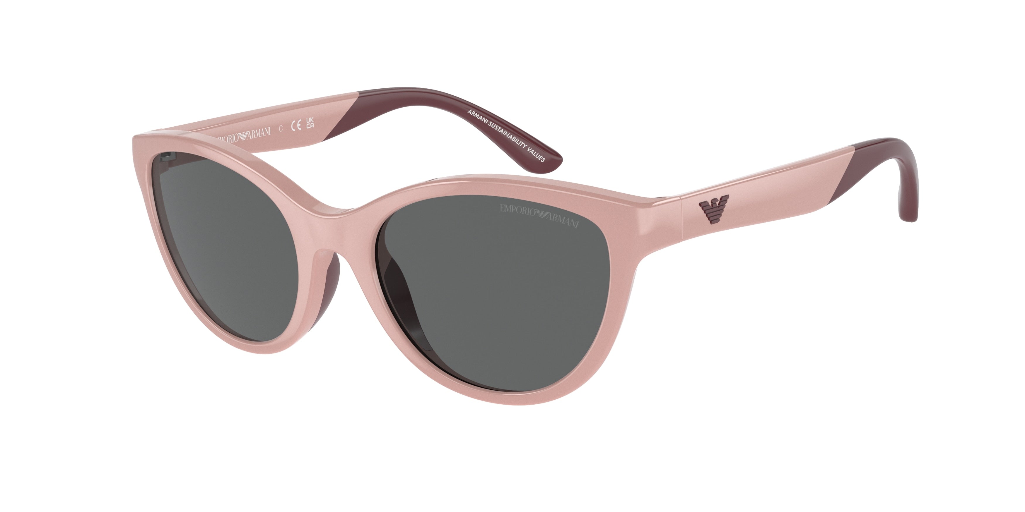 Emporio Armani Kids EK4003 Cat Eye Sunglasses  508687-Shiny Pink 48-125-17 - Color Map Pink