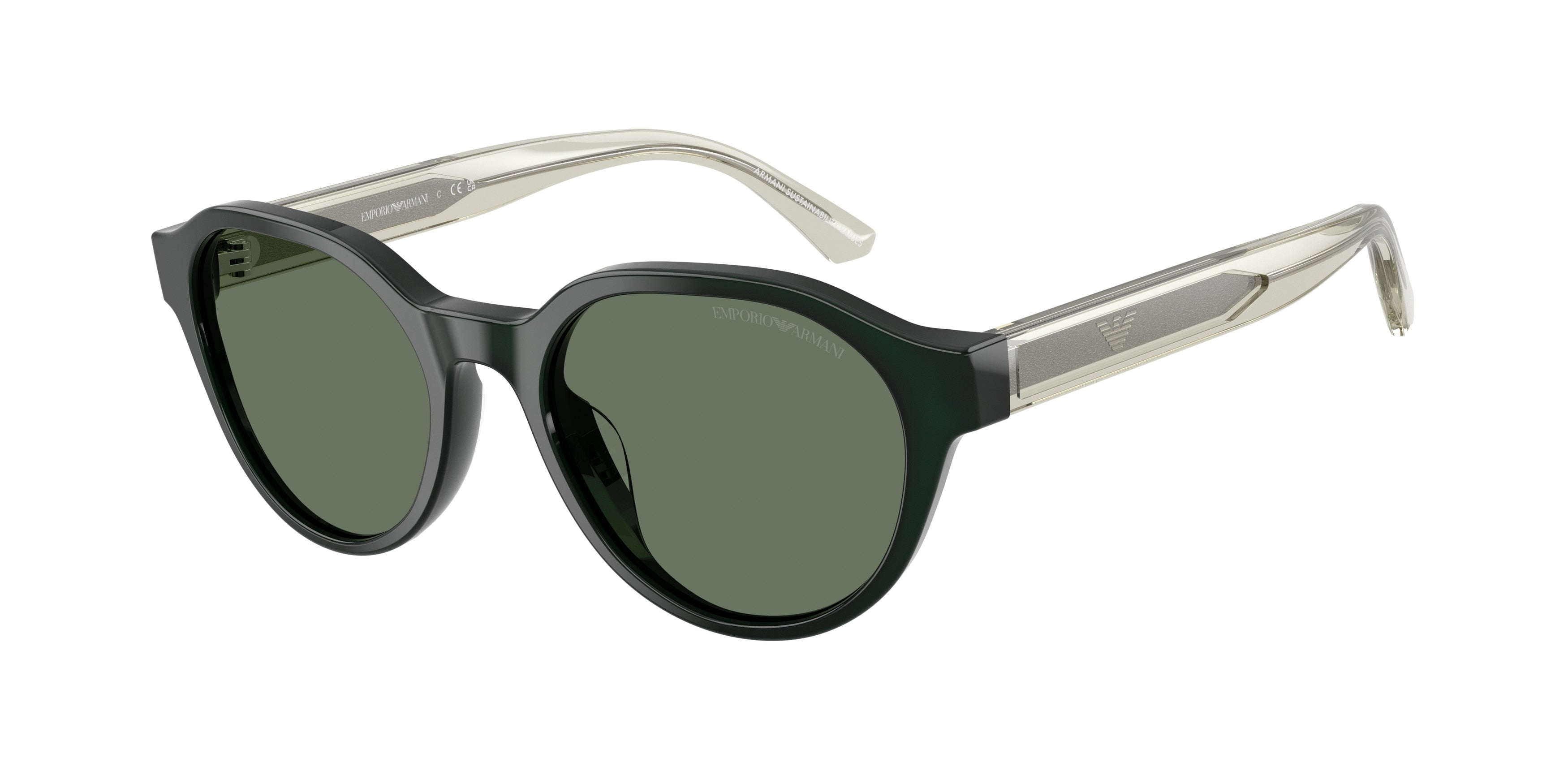 Emporio Armani Kids EK4008U Phantos Sunglasses  638182-Shiny Green 48-130-17 - Color Map Green