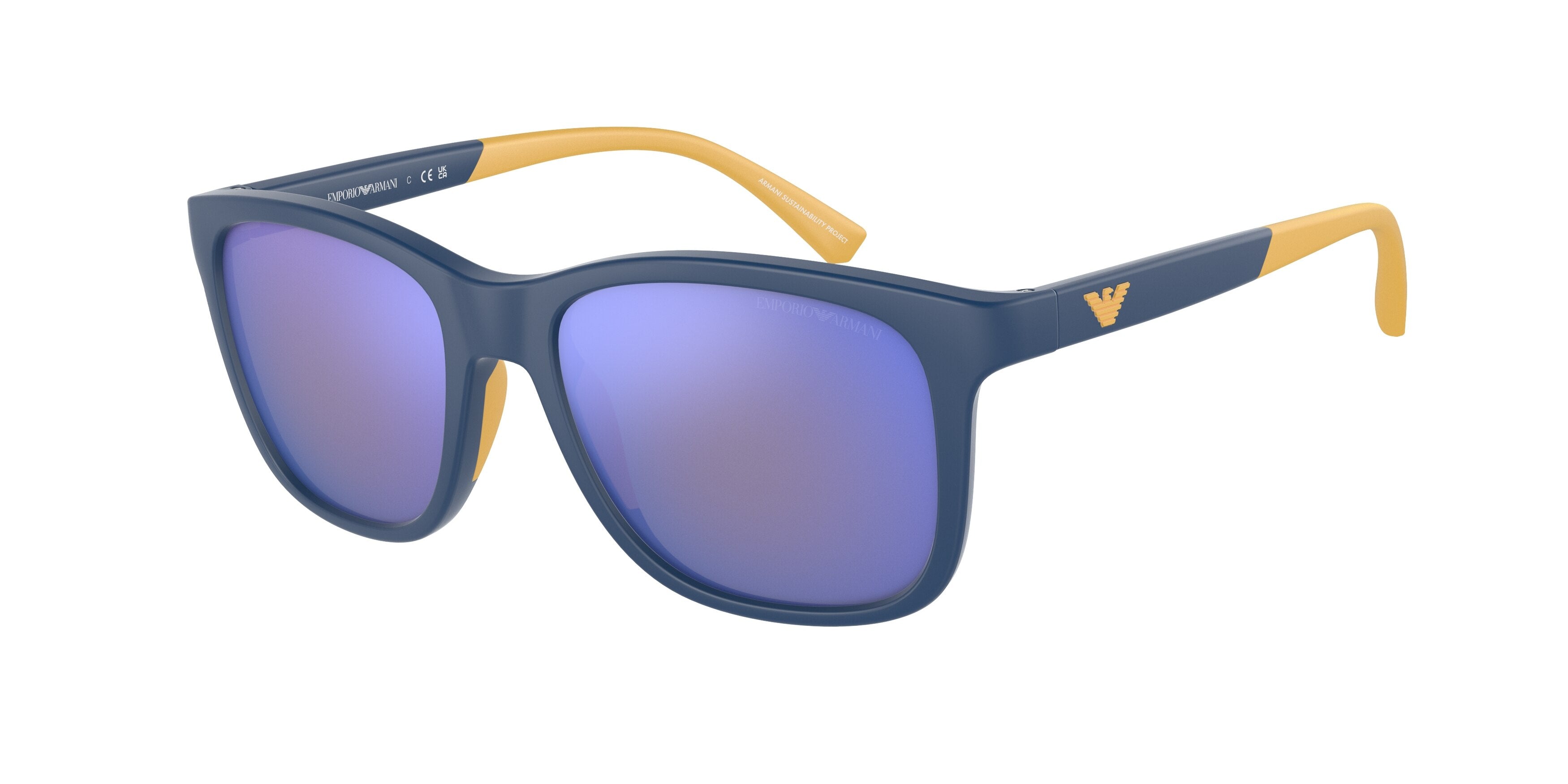 Emporio Armani Kids EK4184 Pillow Sunglasses  508822-Matte Blue 49-125-16 - Color Map Blue