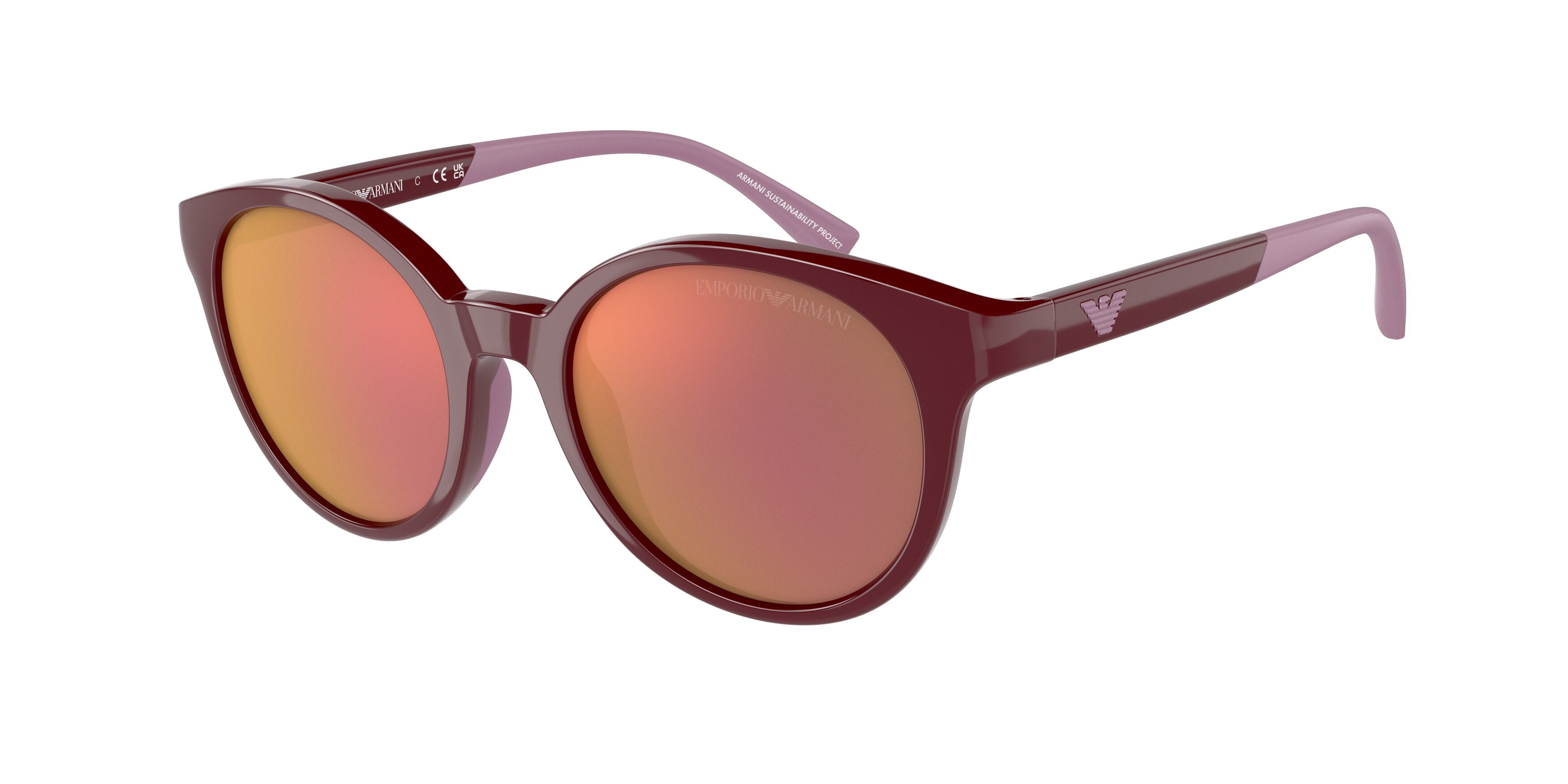 Emporio Armani Kids EK4185F Phantos Sunglasses  5077D0-Shiny Red 47-125-18 - Color Map Red