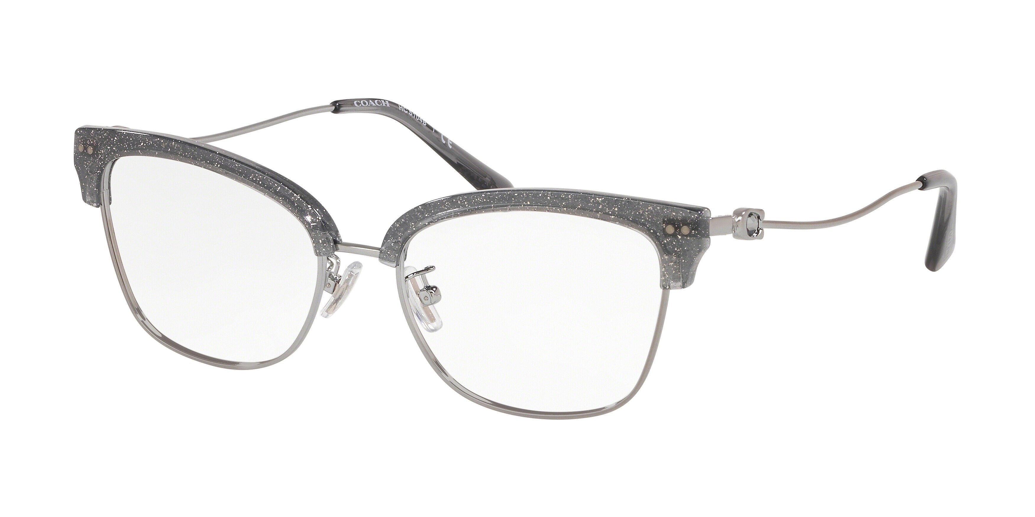 Coach HC5104B Square Eyeglasses  9004-Gunmetal 51-140-17 - Color Map Grey