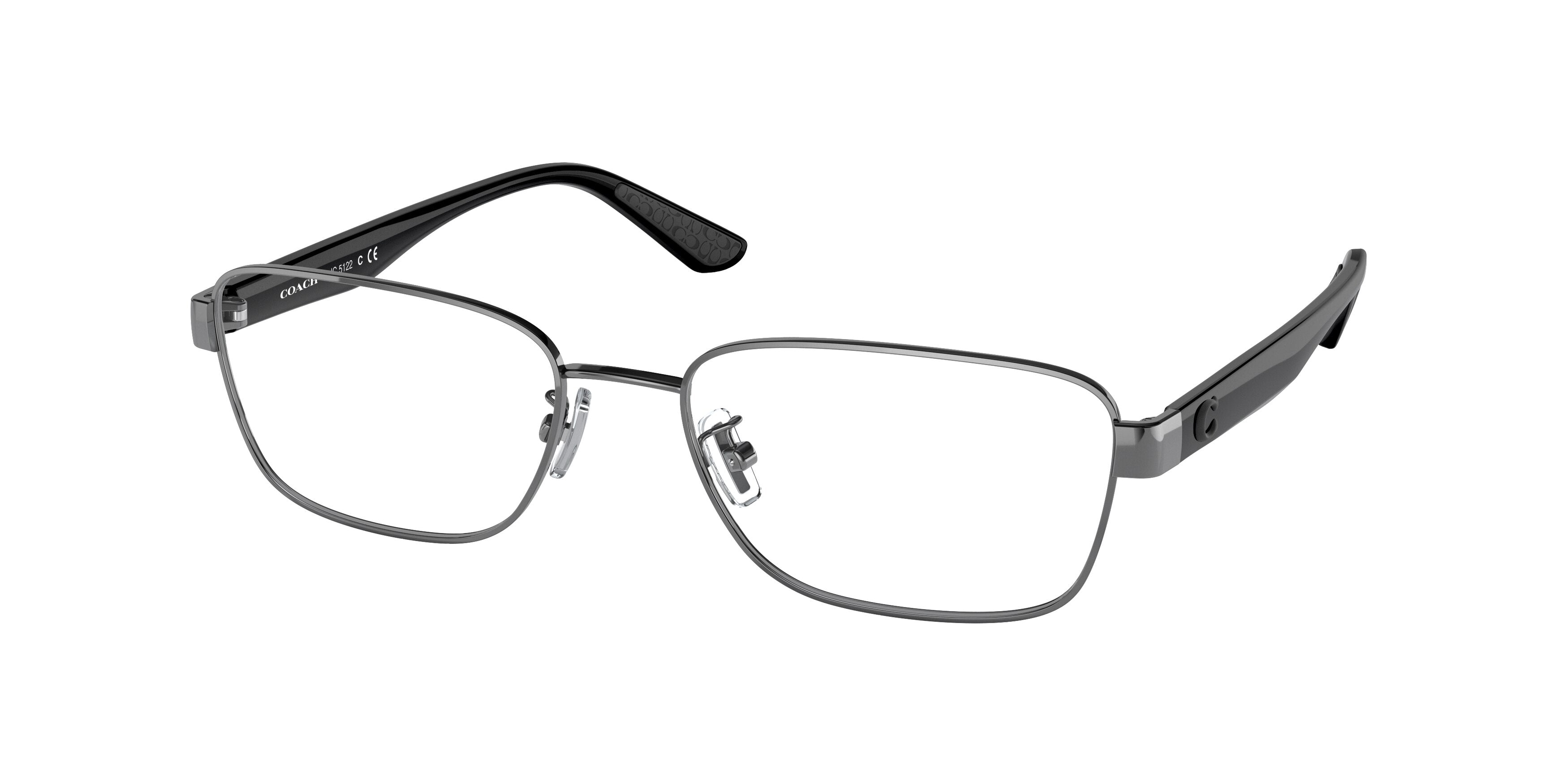 Coach C2109 HC5122 Rectangle Eyeglasses  9377-Gunmetal 56-140-18 - Color Map Grey
