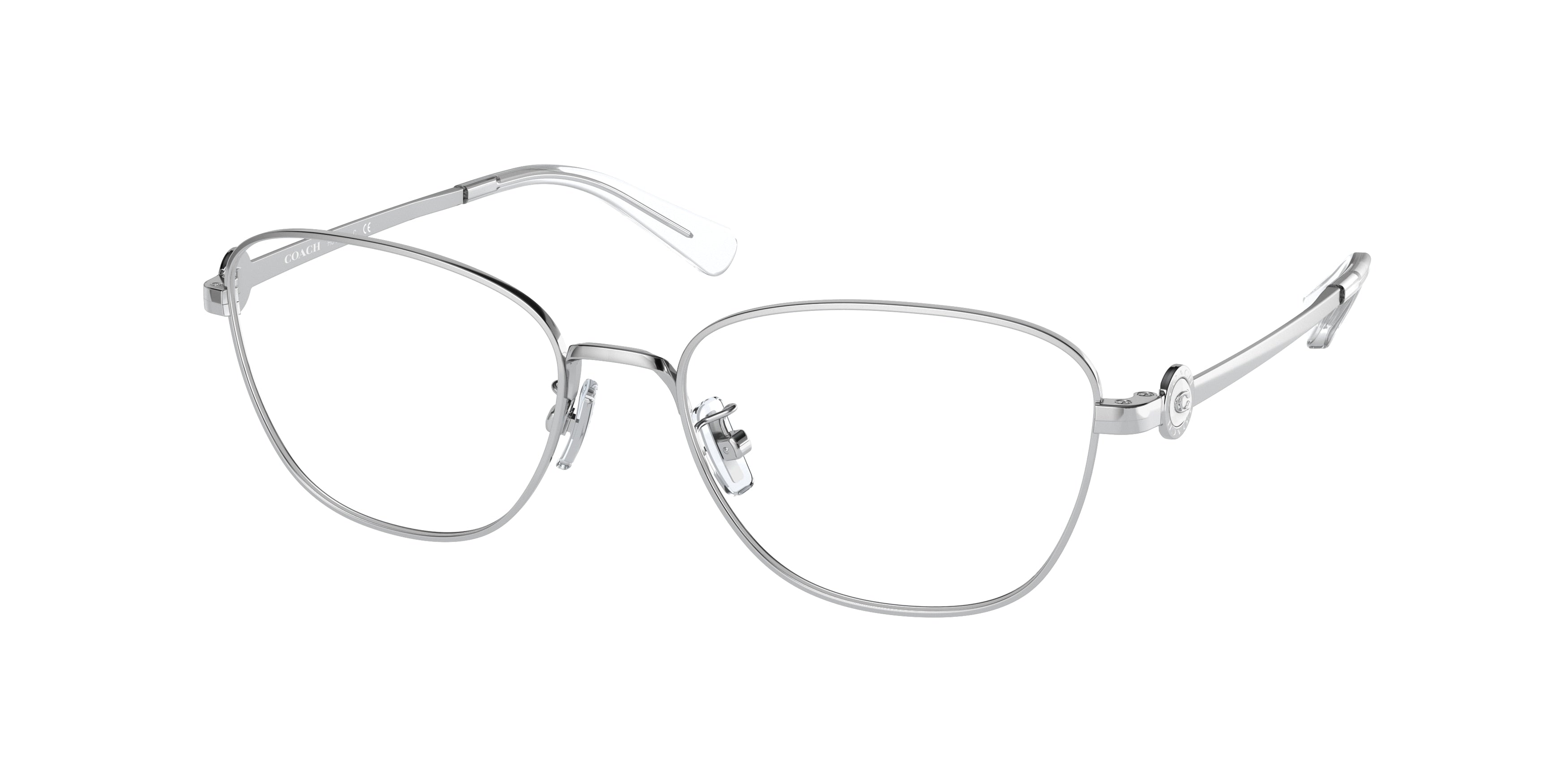 Coach HC5128 Rectangle Eyeglasses  9001-Shiny Silver 54-140-17 - Color Map Silver