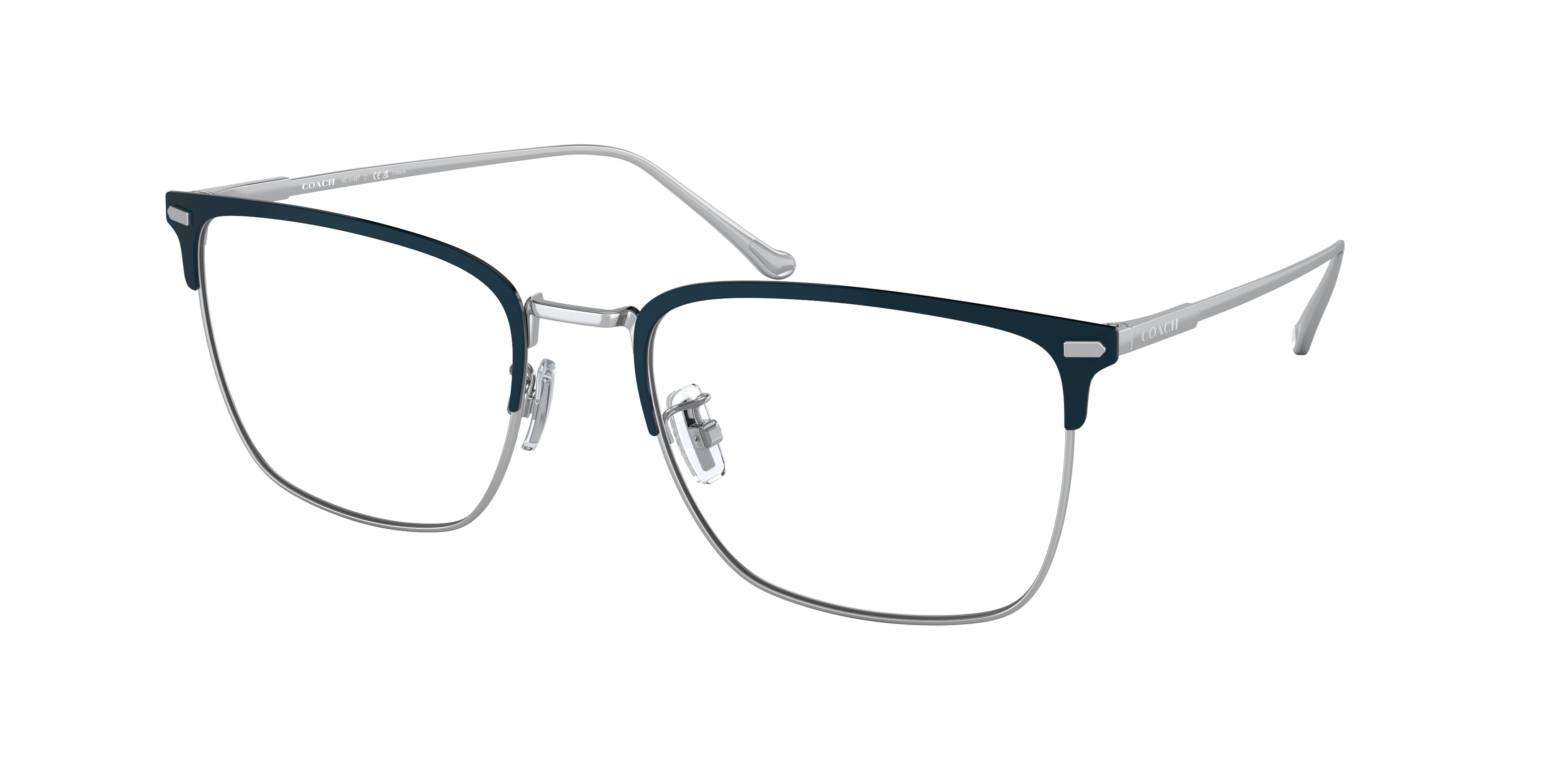Coach HC5149T Square Eyeglasses  9001-Dark Navy 56-145-19 - Color Map Blue