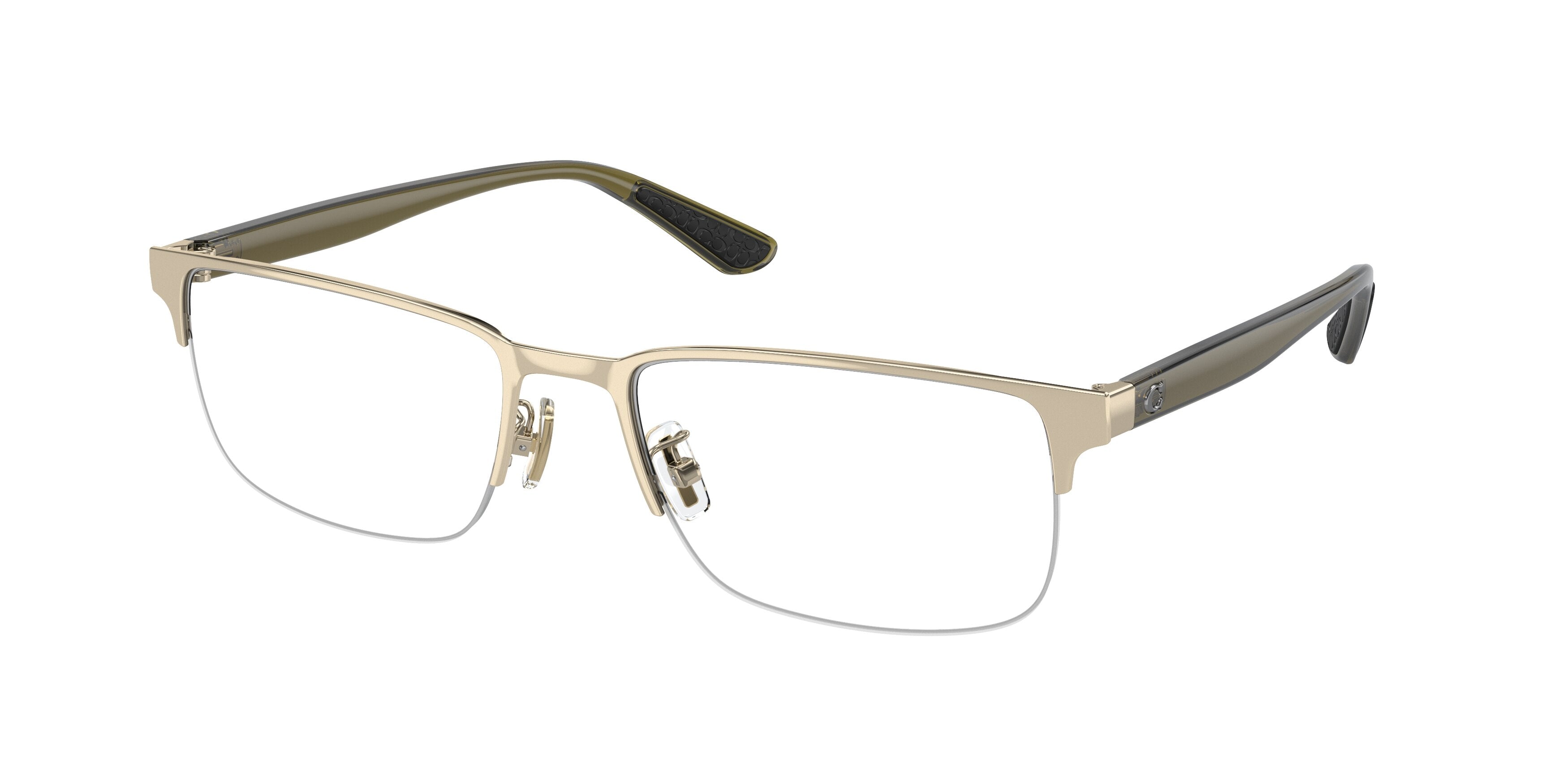 Coach HC5158 Rectangle Eyeglasses  9005-Shiny Light Gold 56-145-19 - Color Map Gold