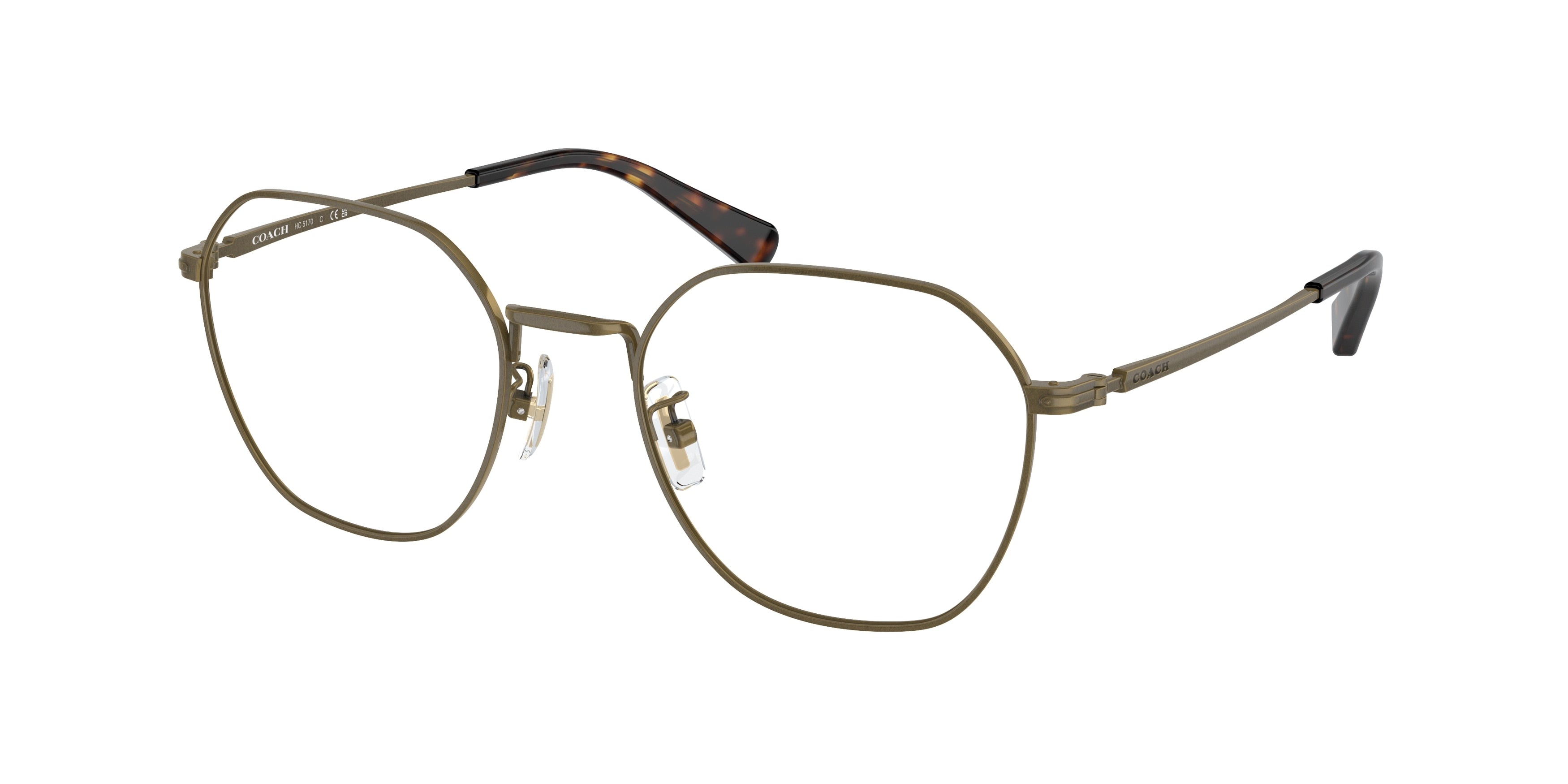 Coach HC5170 Irregular Eyeglasses  9333-Antique Gold 52-145-20 - Color Map Gold