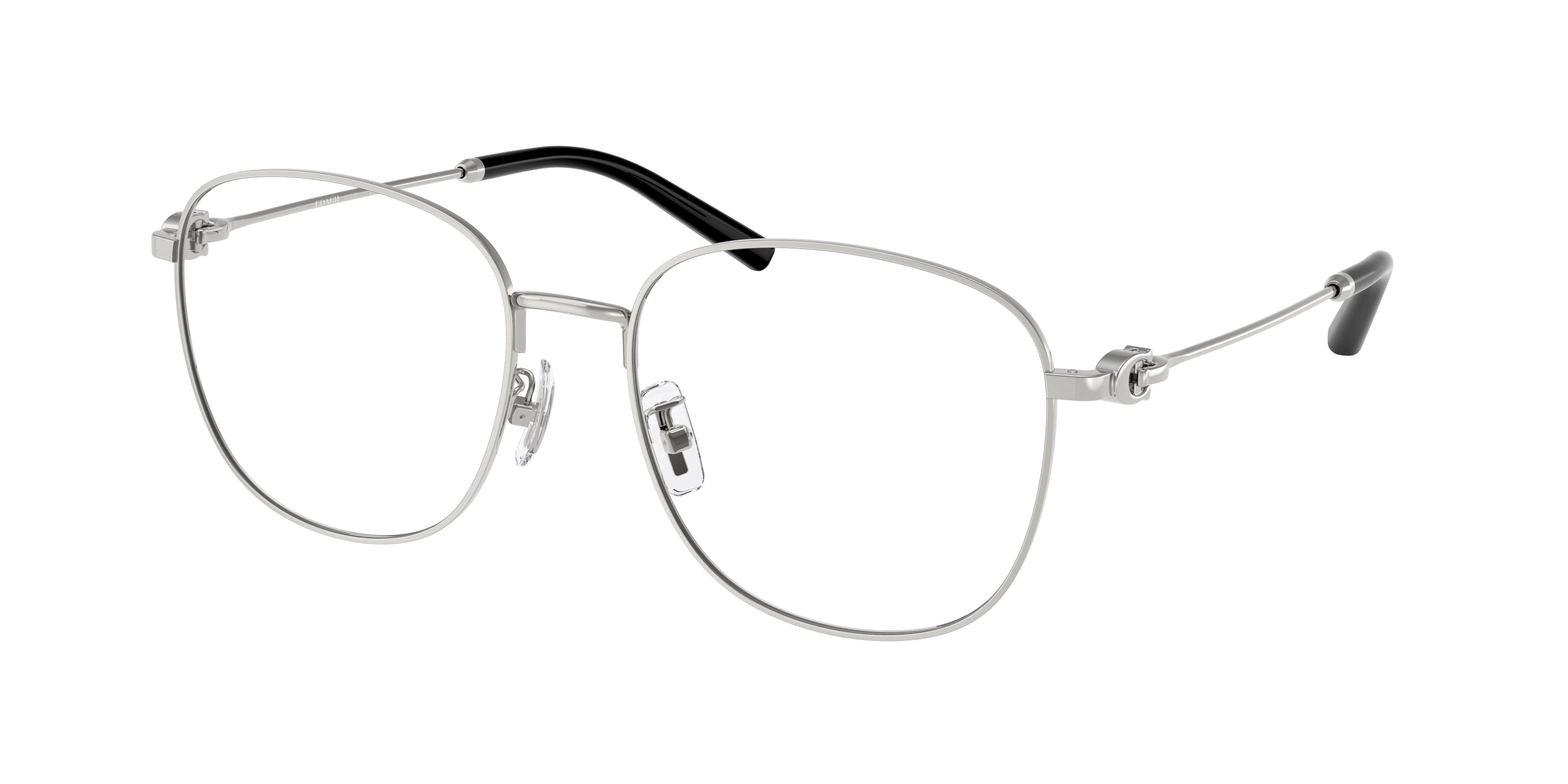 Coach HC5179D Square Eyeglasses  9001-Shiny Silver 56-145-18 - Color Map Silver