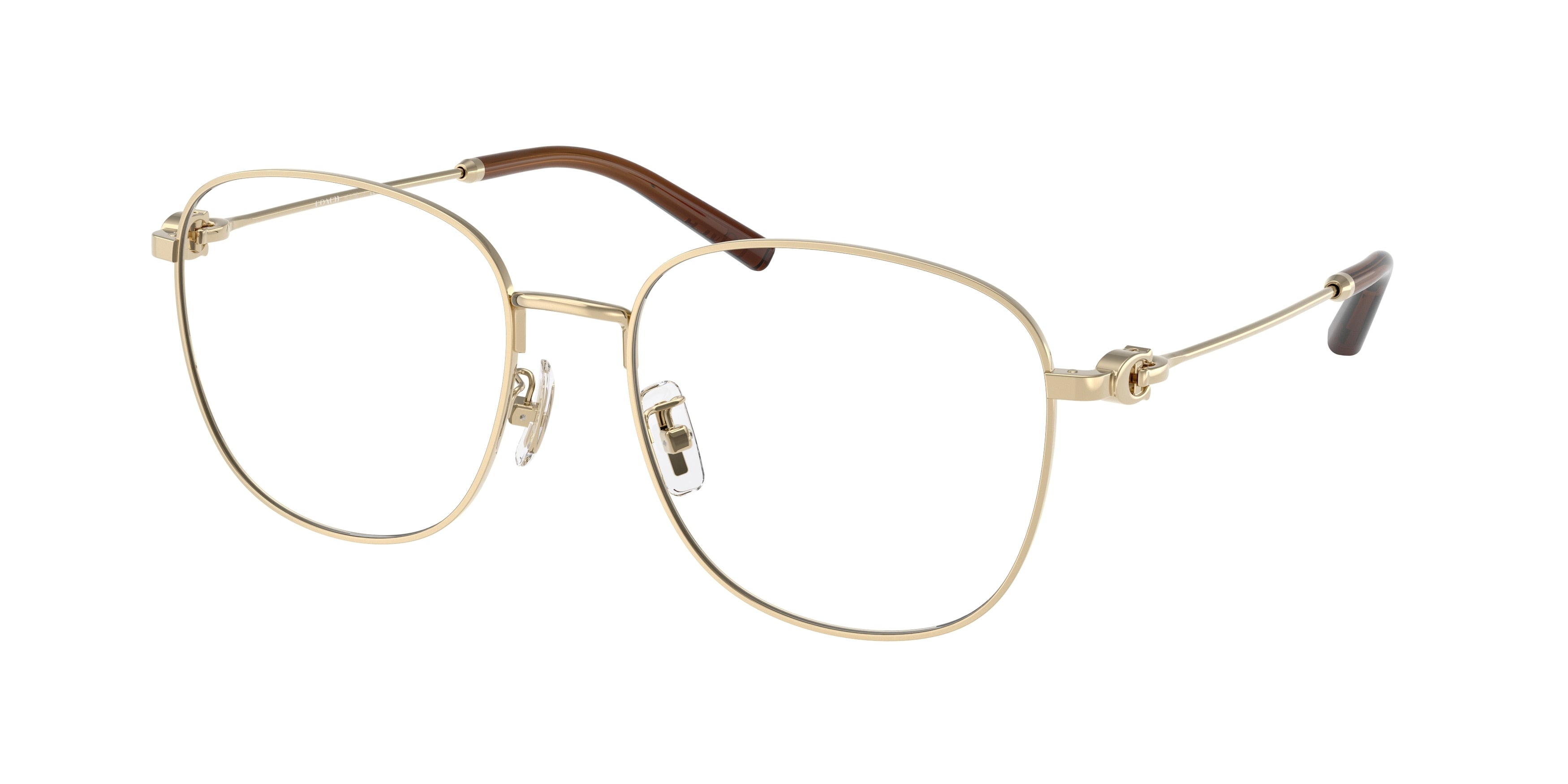 Coach HC5179D Square Eyeglasses  9005-Shiny Light Gold 56-145-18 - Color Map Gold