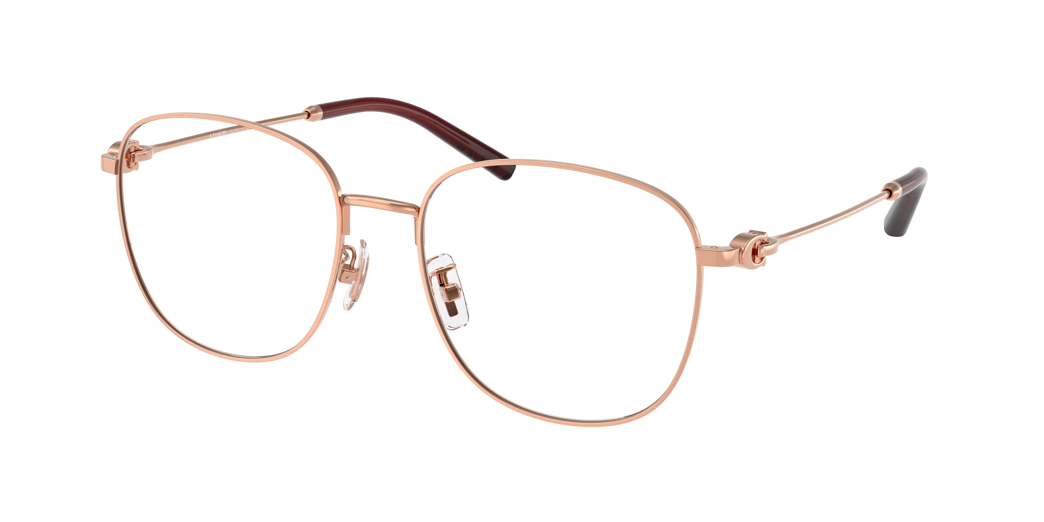 Coach HC5179D Square Eyeglasses  9331-Shiny Rose Gold 56-145-18 - Color Map Gold