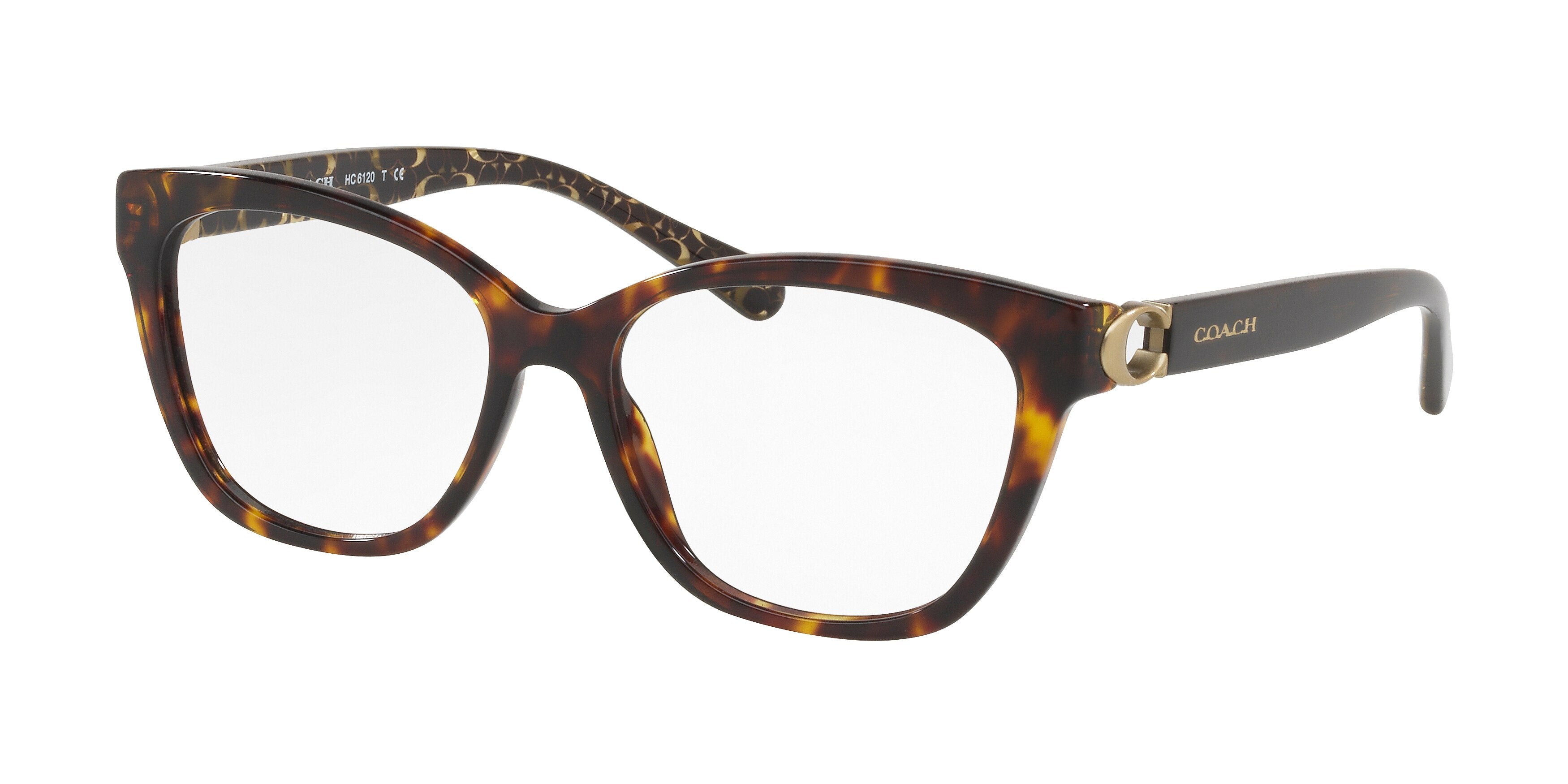 Coach HC6120 Square Eyeglasses  5507-Dark Tortoise 54-140-16 - Color Map Tortoise