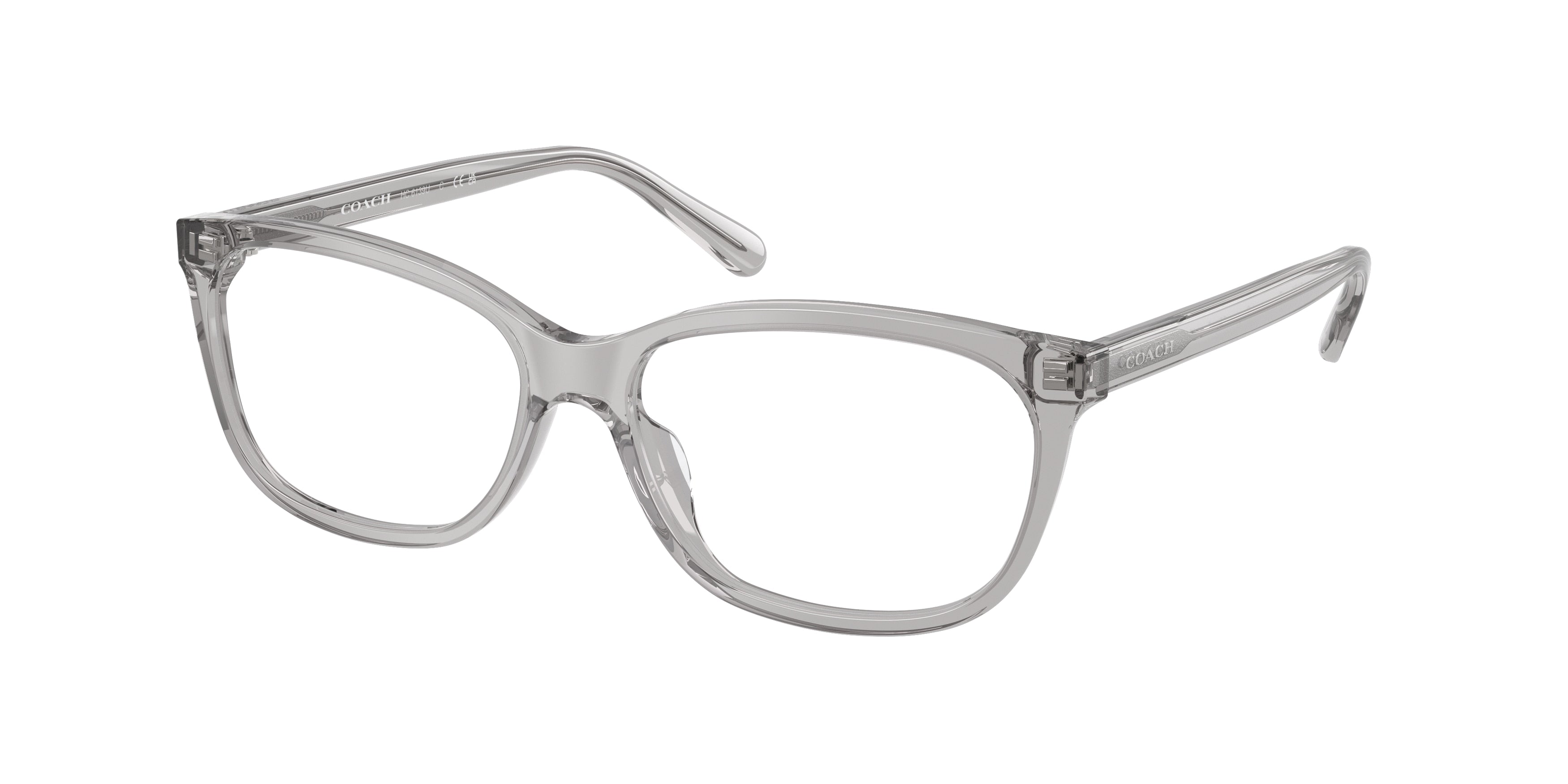 Coach HC6139U Pillow Eyeglasses  5176-Transparent Grey 53-140-15 - Color Map Grey