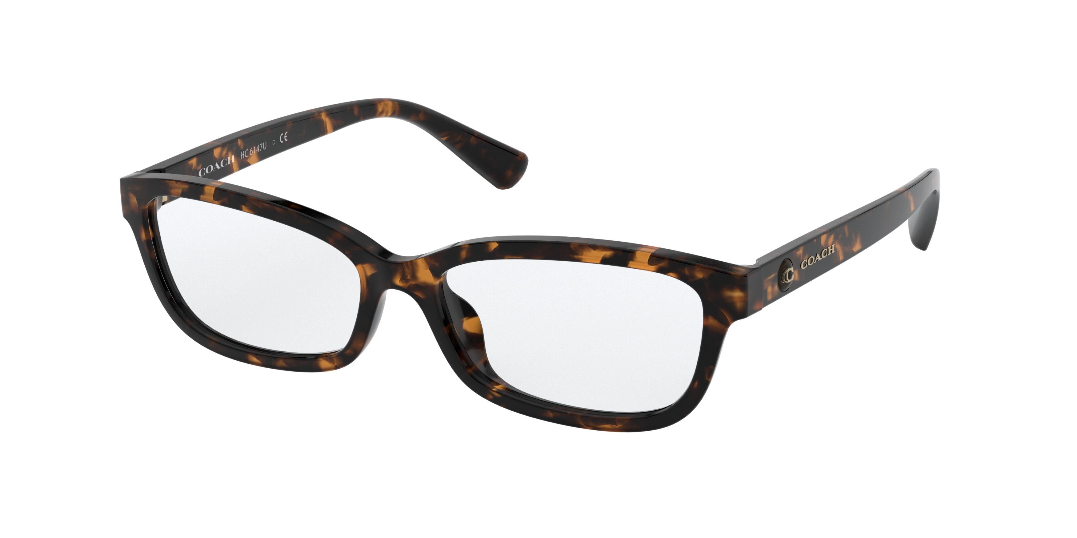 Coach HC6147U Rectangle Eyeglasses  5120-Dark Tortoise 52-140-15 - Color Map Tortoise