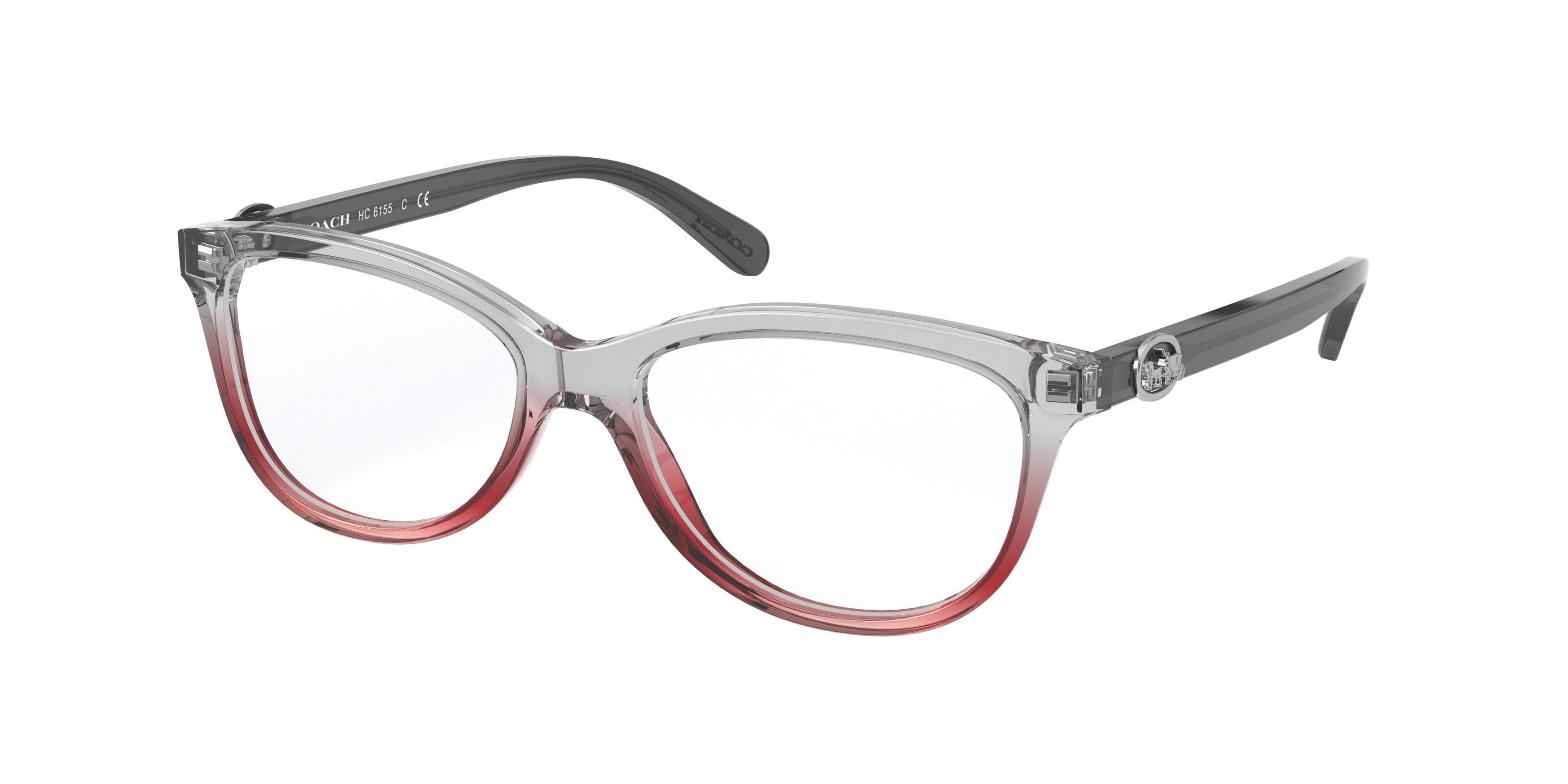 Coach HC6155 Rectangle Eyeglasses  5620-Grey Burgundy Gradient 53-140-16 - Color Map Grey