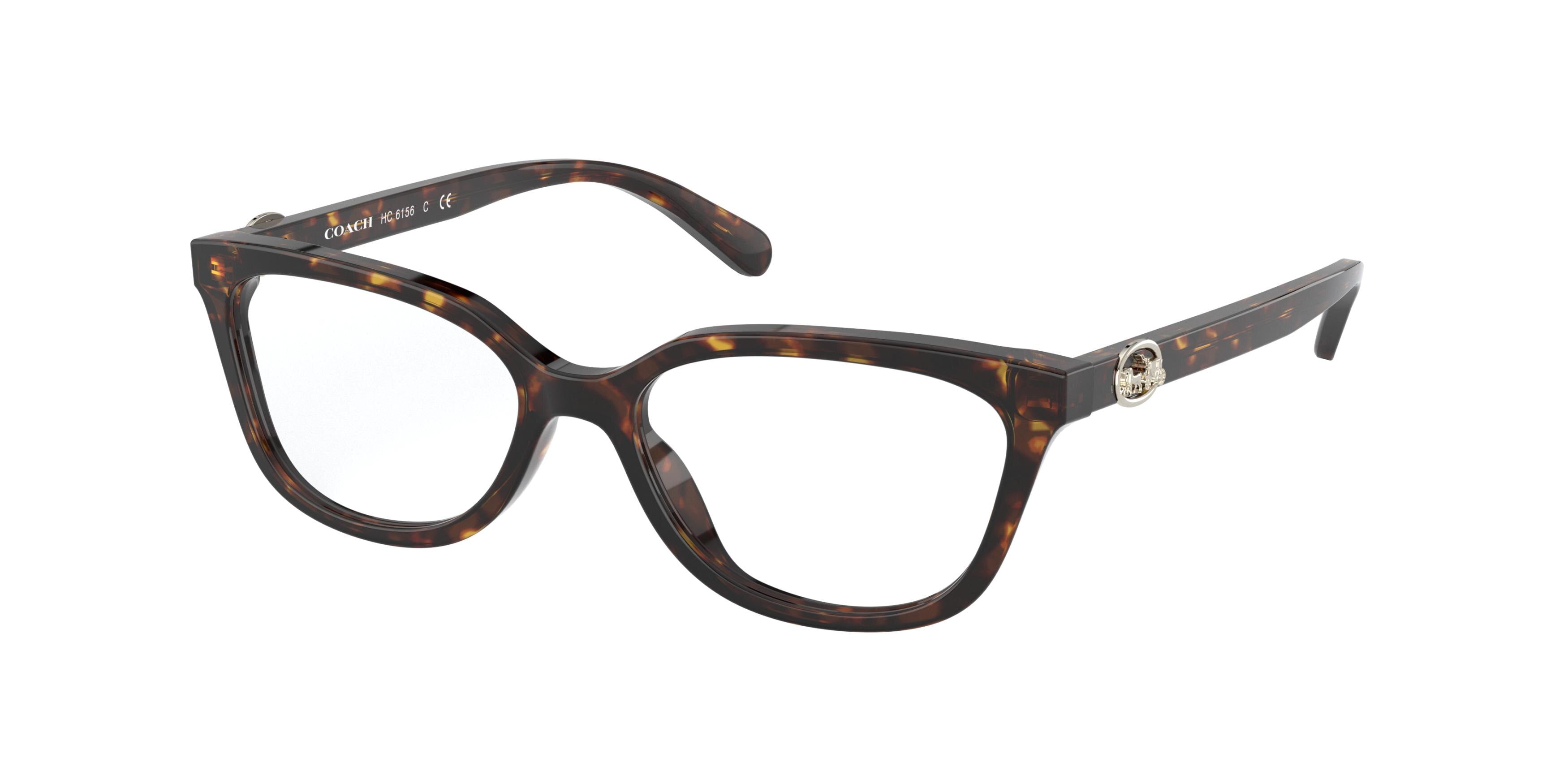 Coach HC6156 Pillow Eyeglasses  5120-Dark Tortoise 51-140-16 - Color Map Tortoise