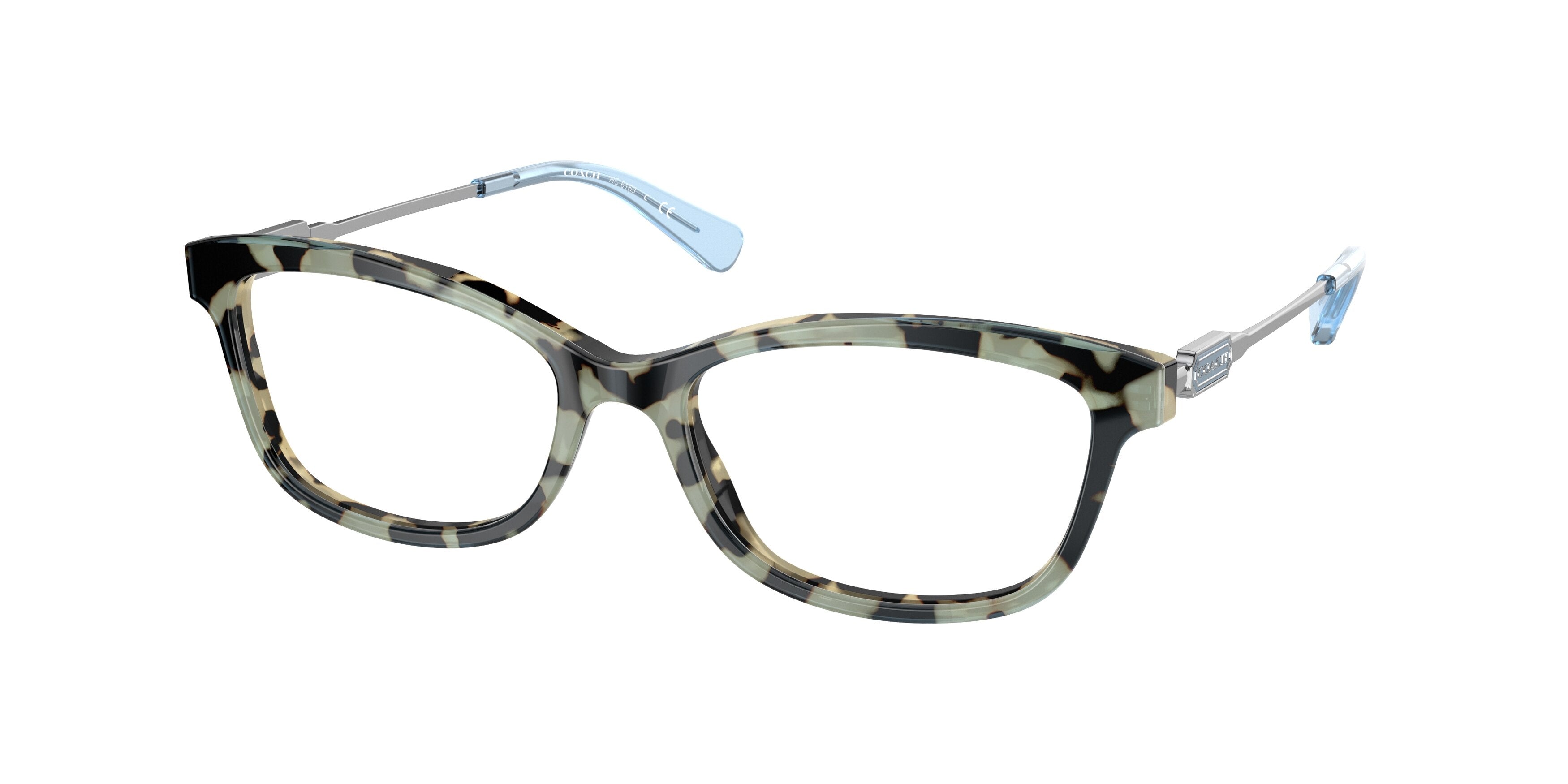 Coach HC6163 Rectangle Eyeglasses  5593-Blue 54-140-17 - Color Map Blue