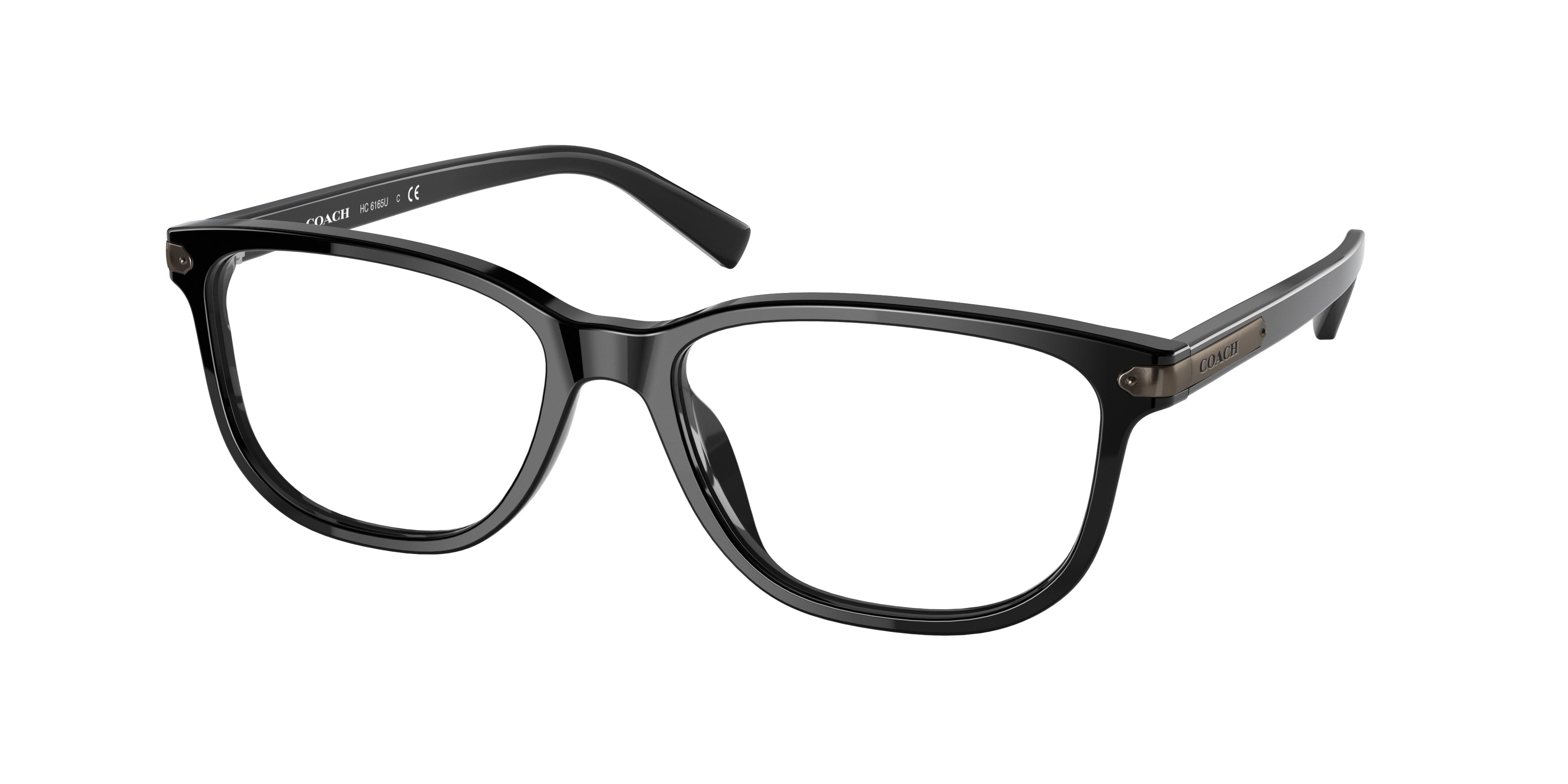 Coach C2102 HC6165U Pillow Eyeglasses  5002-Black 54-145-17 - Color Map Black