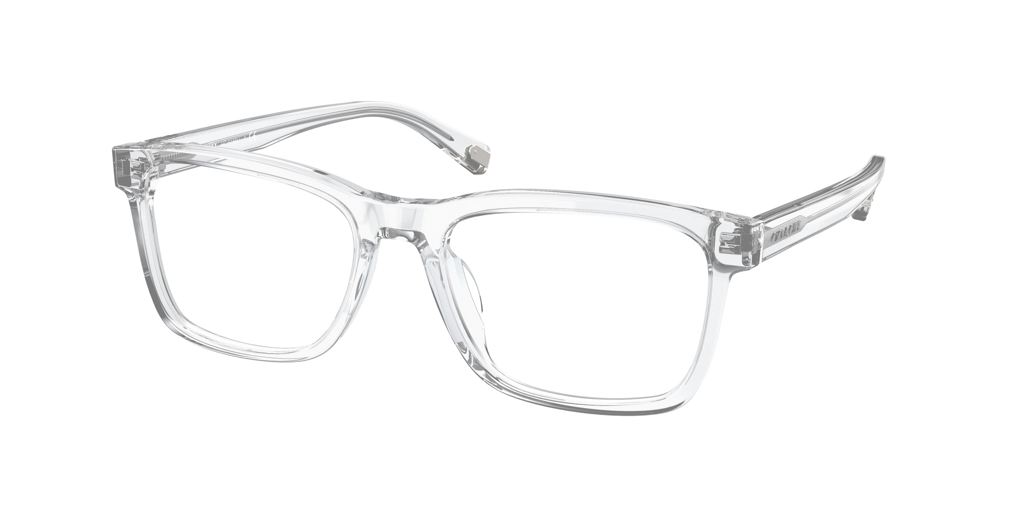 Coach C2104 HC6166U Rectangle Eyeglasses  5111-Crystal 57-145-18 - Color Map Transparent