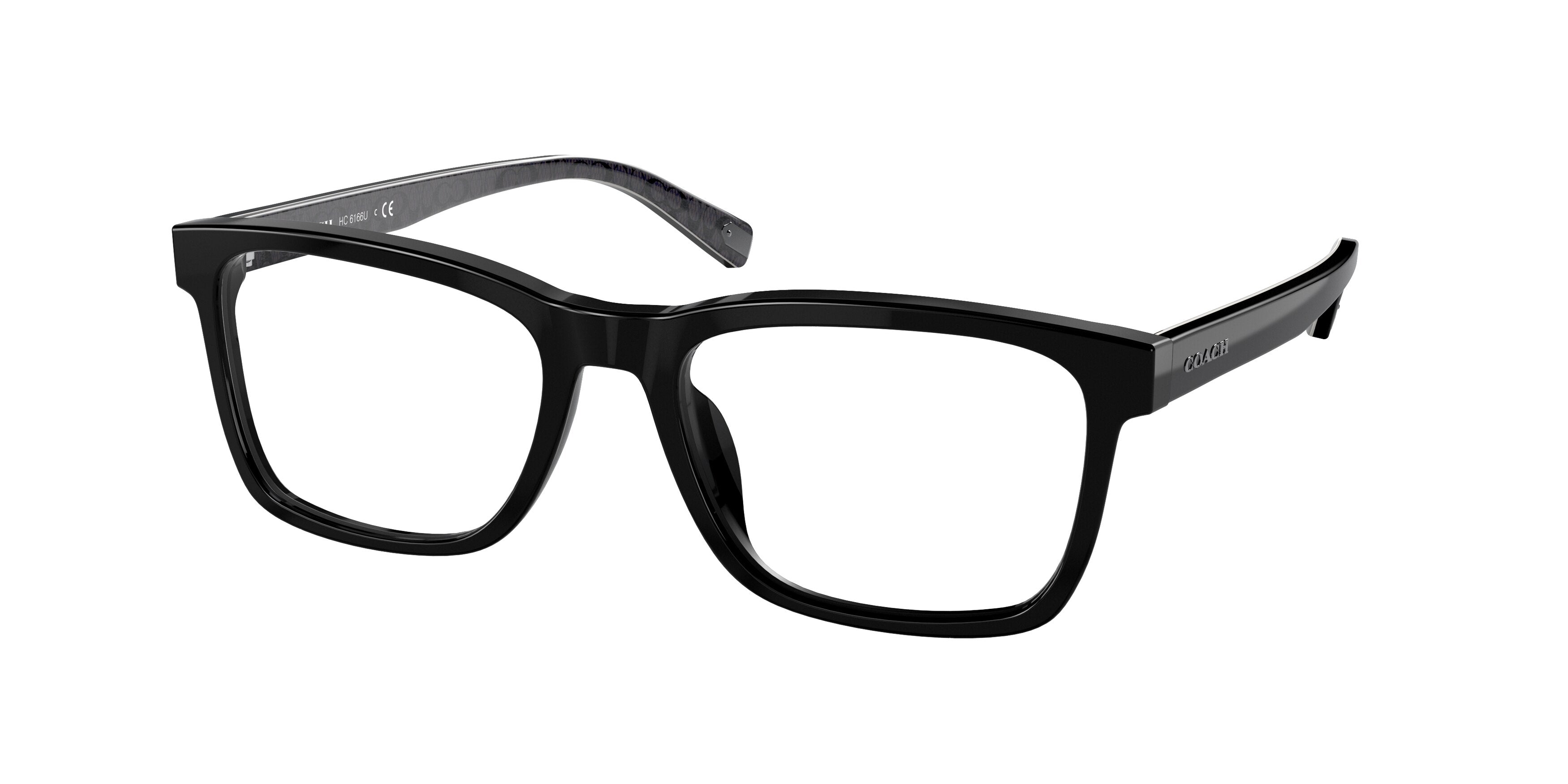 Coach C2104 HC6166U Rectangle Eyeglasses  5634-Black 54-145-18 - Color Map Black