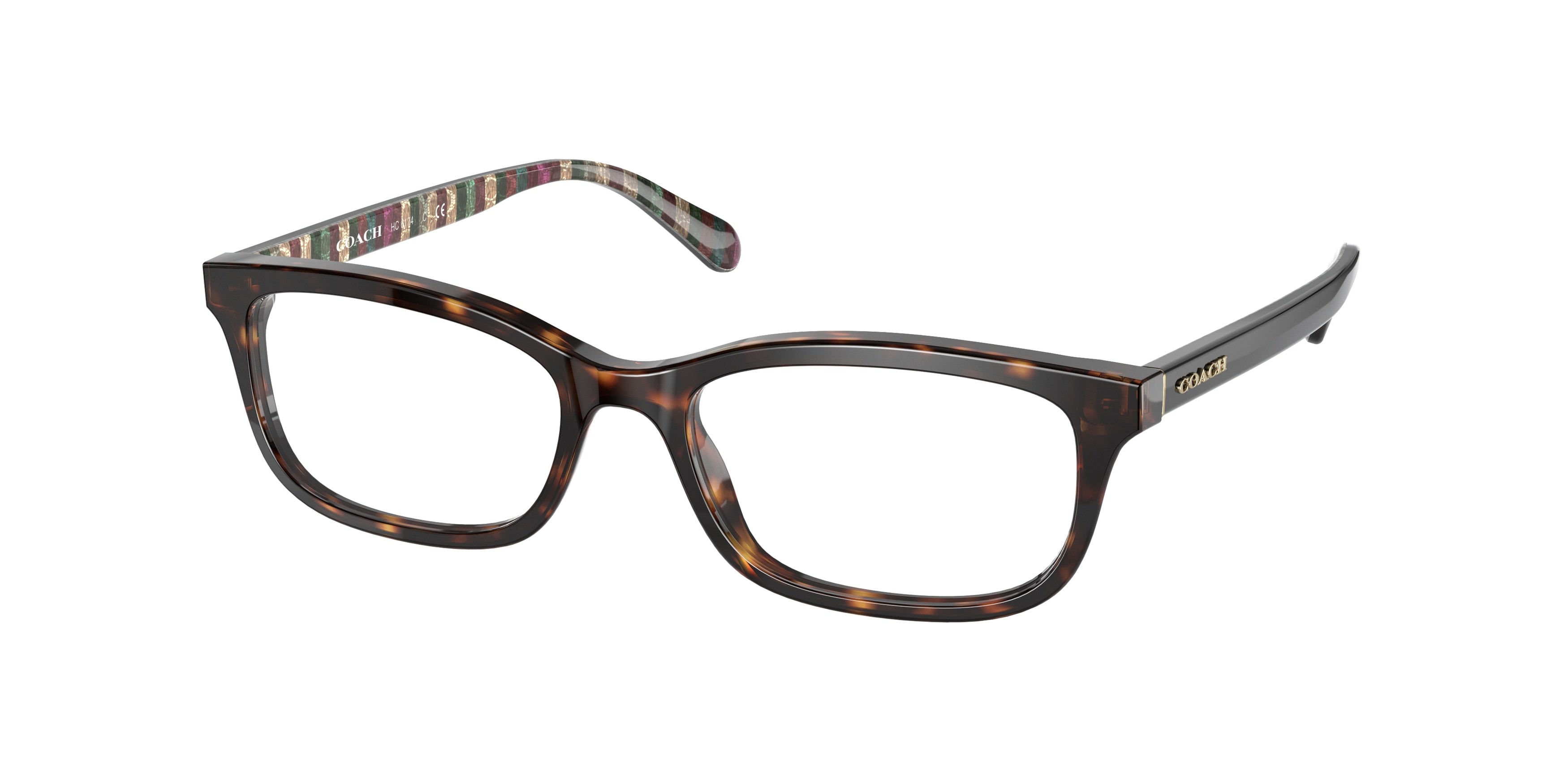Coach HC6174 Rectangle Eyeglasses  5120-Dark Tortoise 52-140-17 - Color Map Tortoise