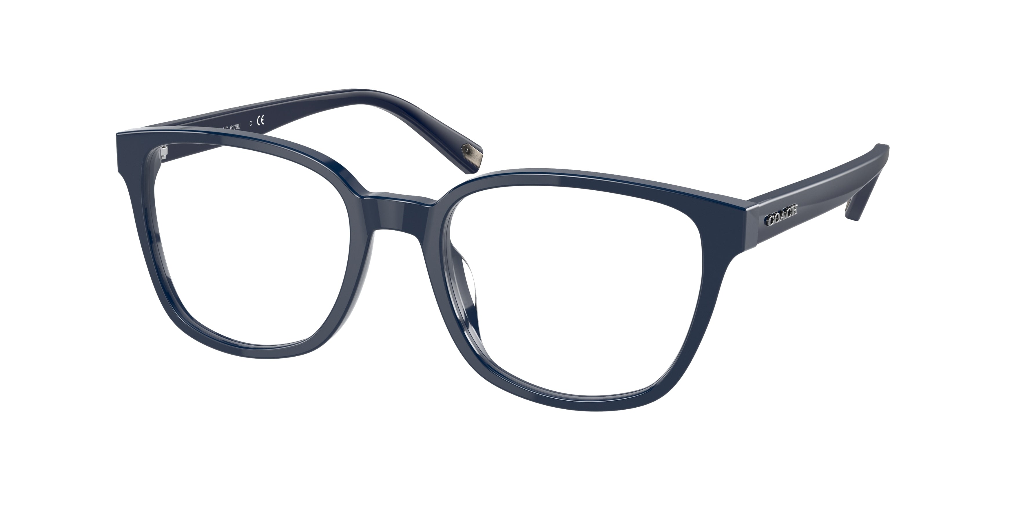 Coach HC6179U Square Eyeglasses  5632-Navy 53-145-19 - Color Map Blue