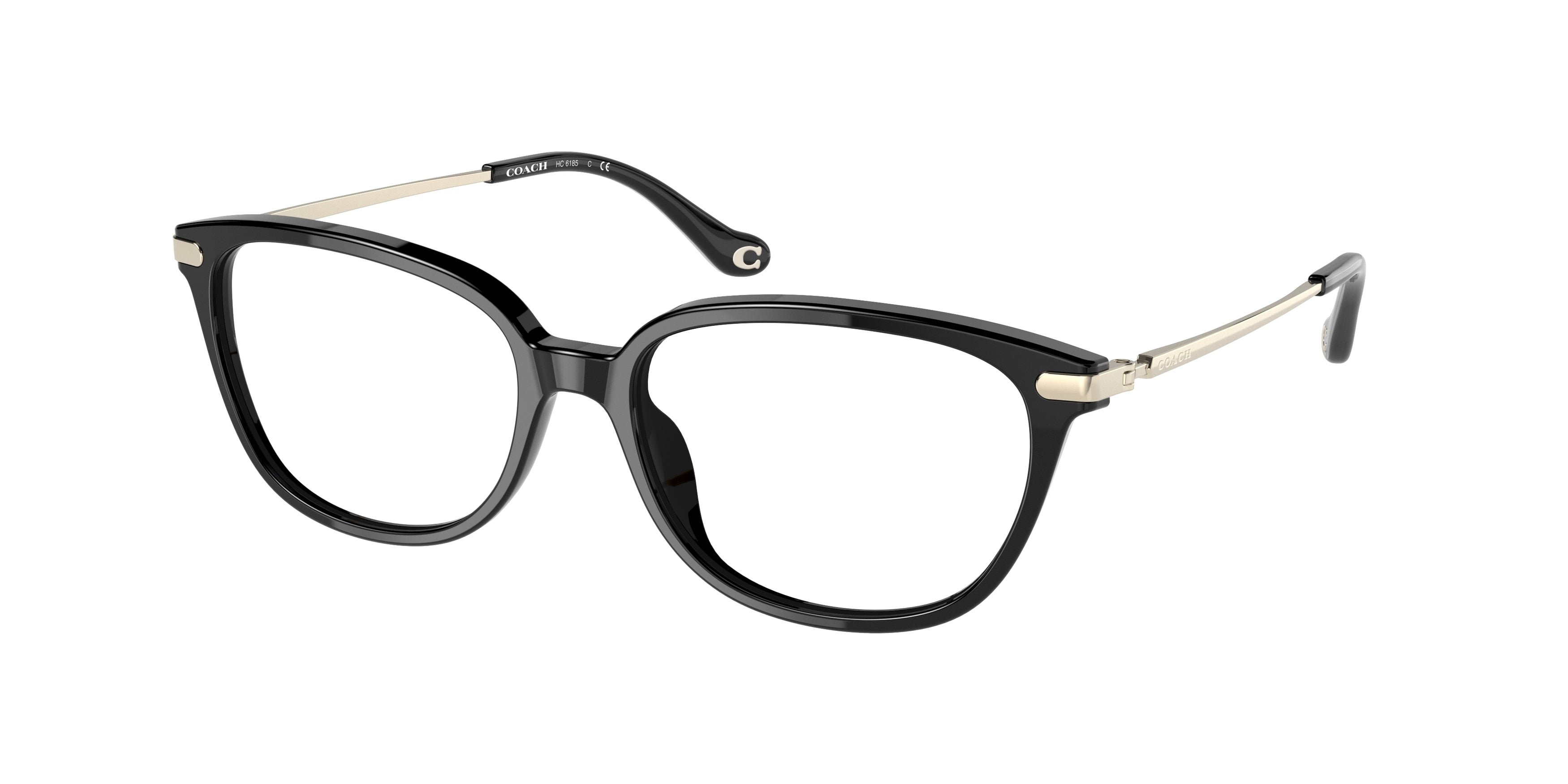 Coach HC6185 Pillow Eyeglasses  5002-Black 54-140-16 - Color Map Black