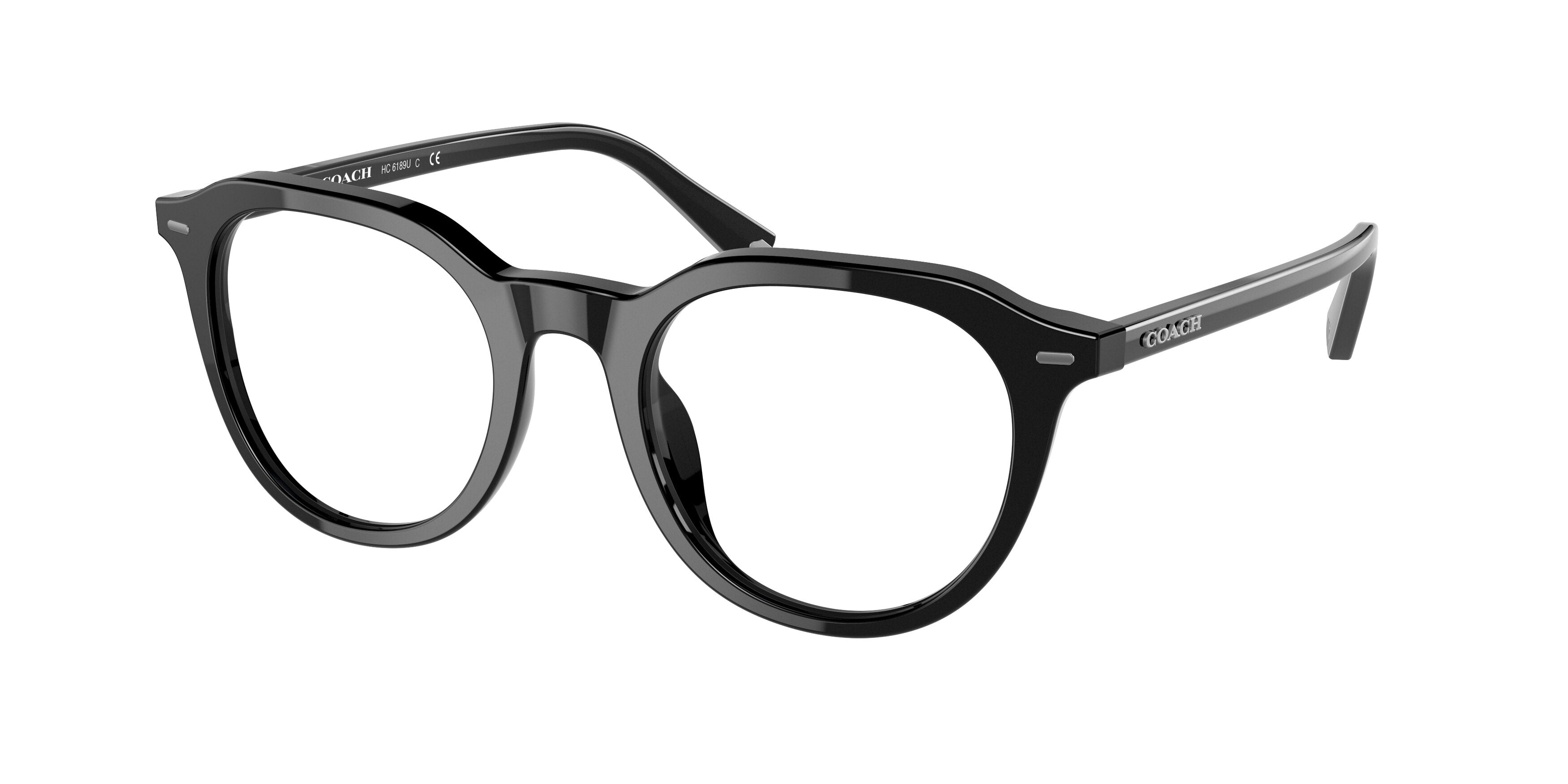 Coach HC6189U Phantos Eyeglasses  5002-Black 50-145-21 - Color Map Black