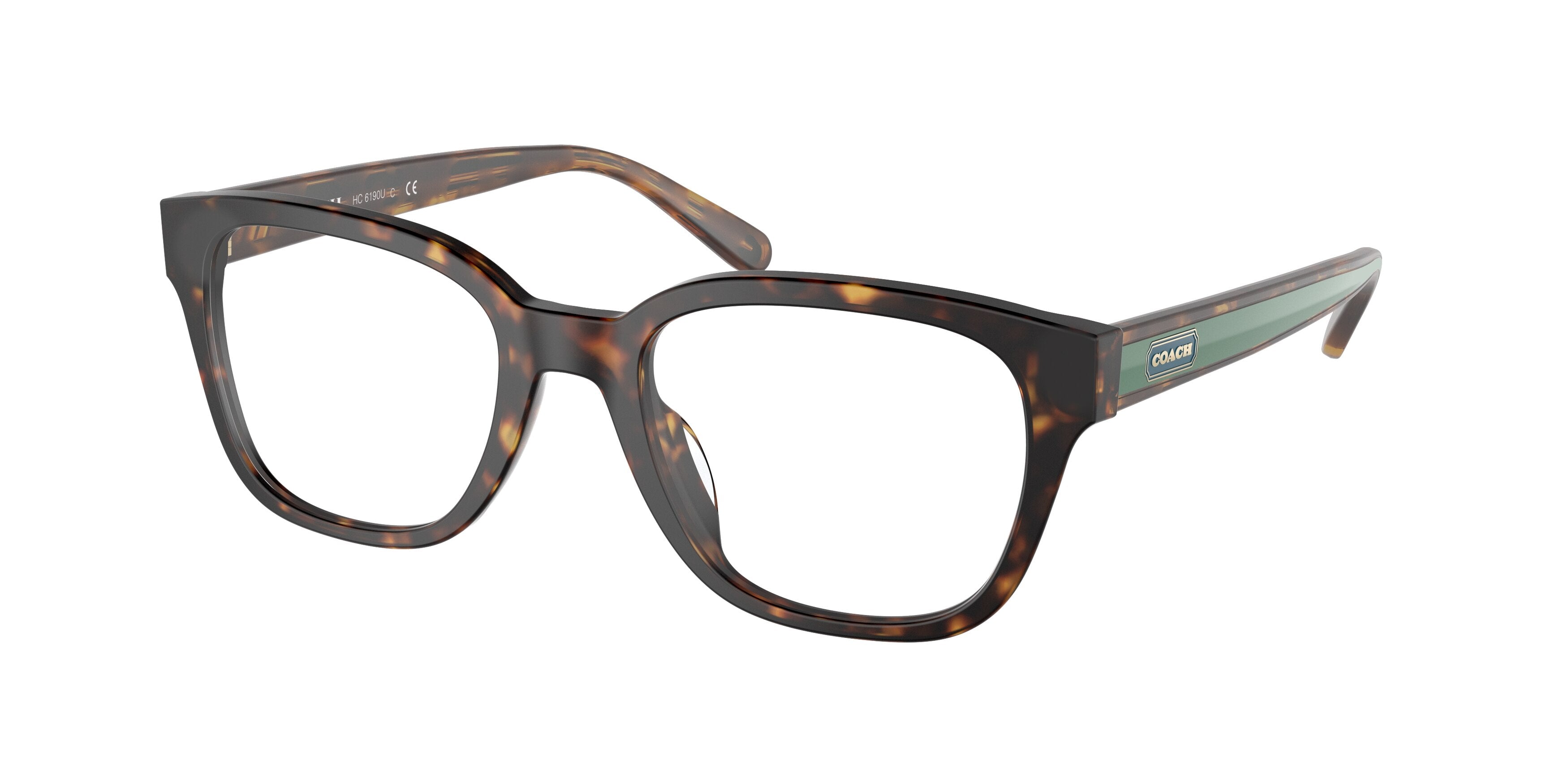 Coach HC6190U Square Eyeglasses  5120-Matte Dark Tortoise 52-145-20 - Color Map Tortoise