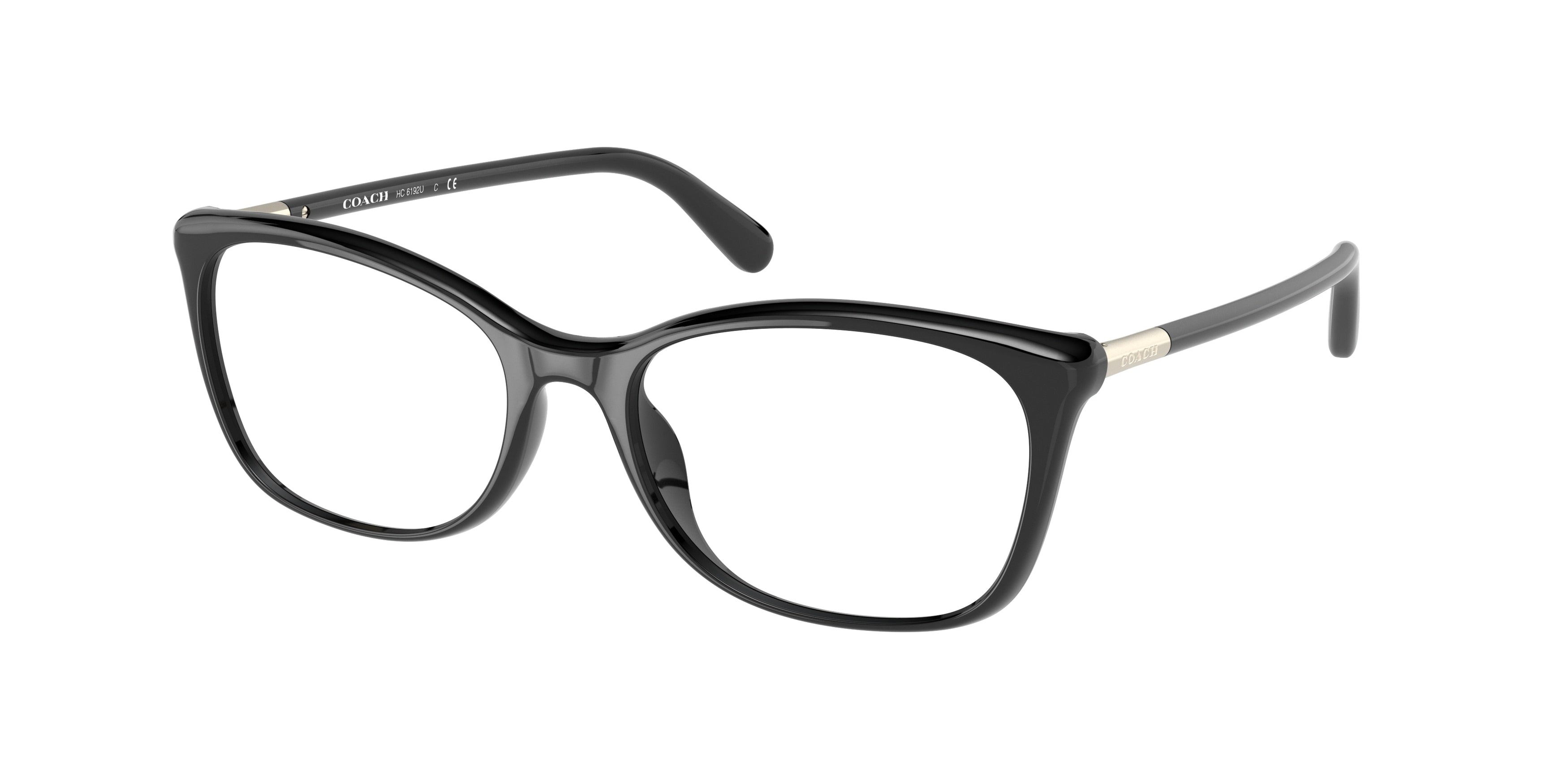 Coach HC6192U Square Eyeglasses  5002-Black 54-145-17 - Color Map Black