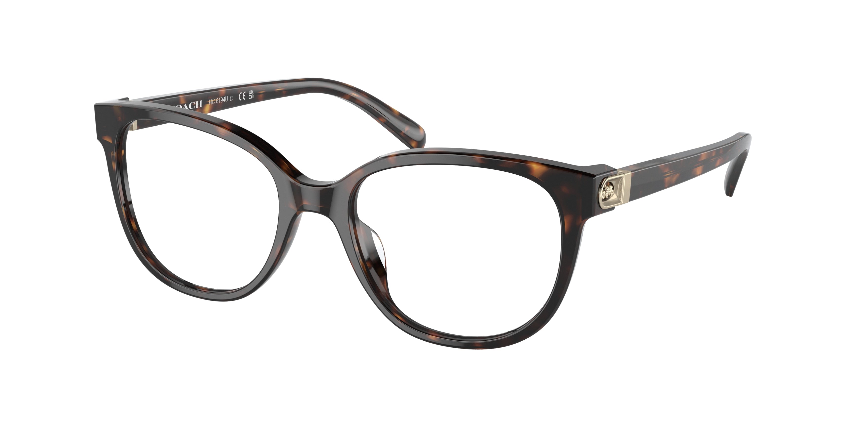 Coach HC6194U Irregular Eyeglasses  5120-Dark Tortoise 52-140-18 - Color Map Tortoise