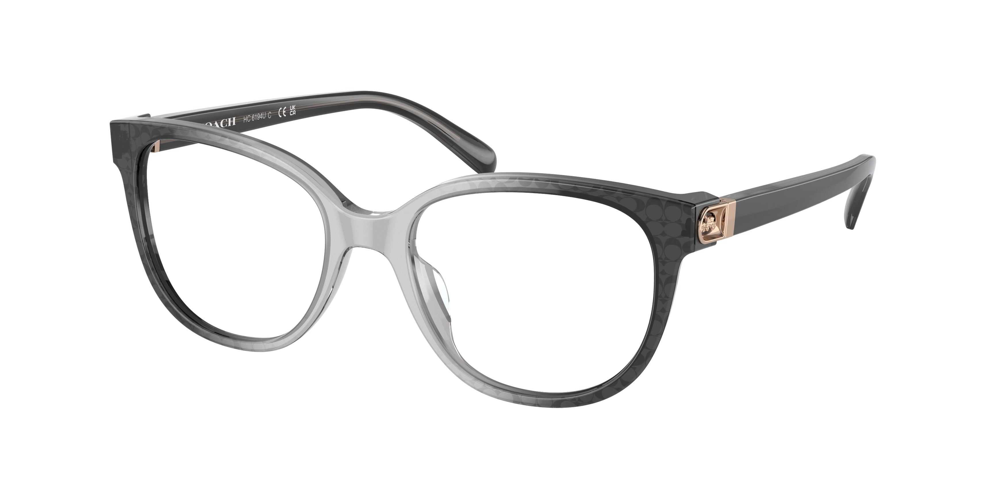 Coach HC6194U Irregular Eyeglasses  5710-Grey Gradient Signature C 52-140-18 - Color Map Grey