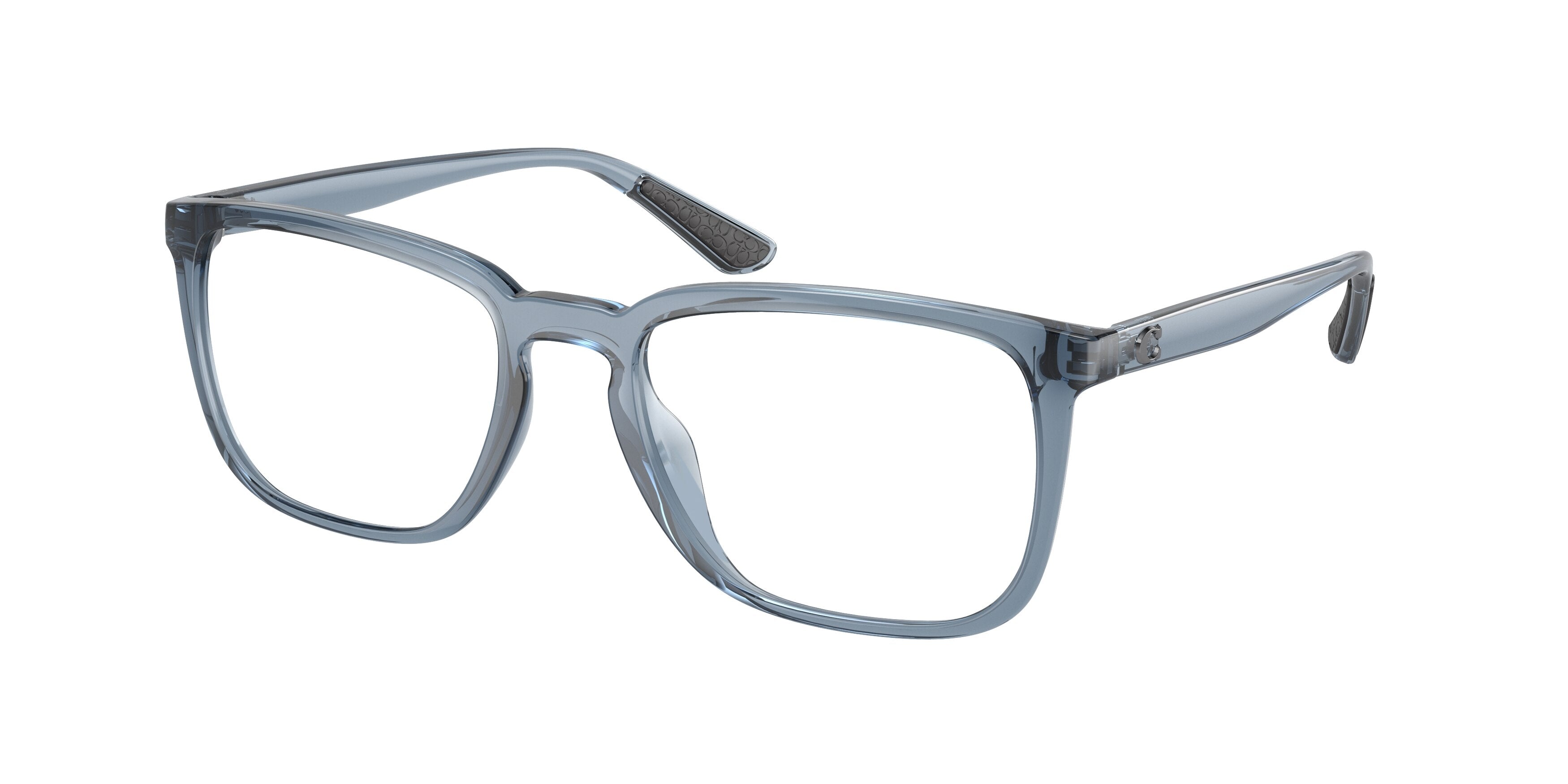 Coach HC6212U Square Eyeglasses  5758-Transparent Blue 54-145-19 - Color Map Blue