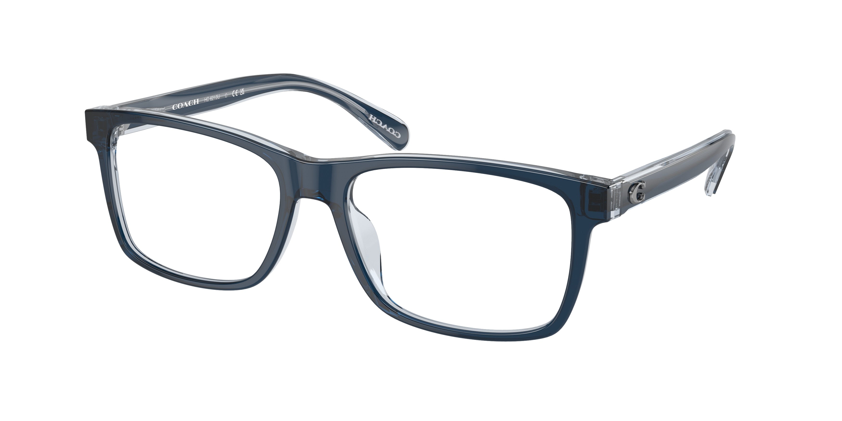 Coach HC6213U Rectangle Eyeglasses  5757-Dark Blue/Light Blue 57-145-17 - Color Map Blue