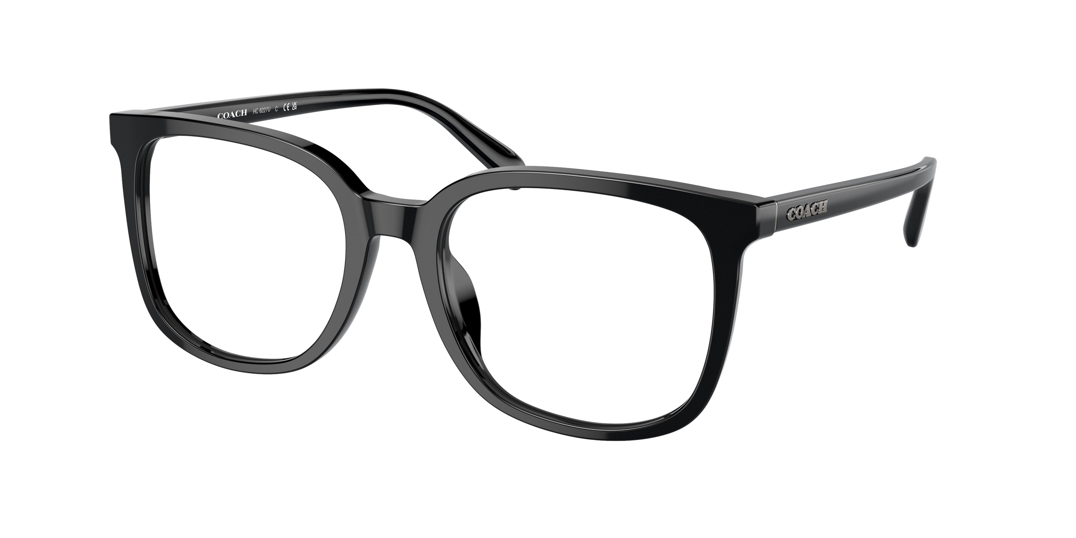 Coach HC6227U Square Eyeglasses  5002-Black 54-145-19 - Color Map Black
