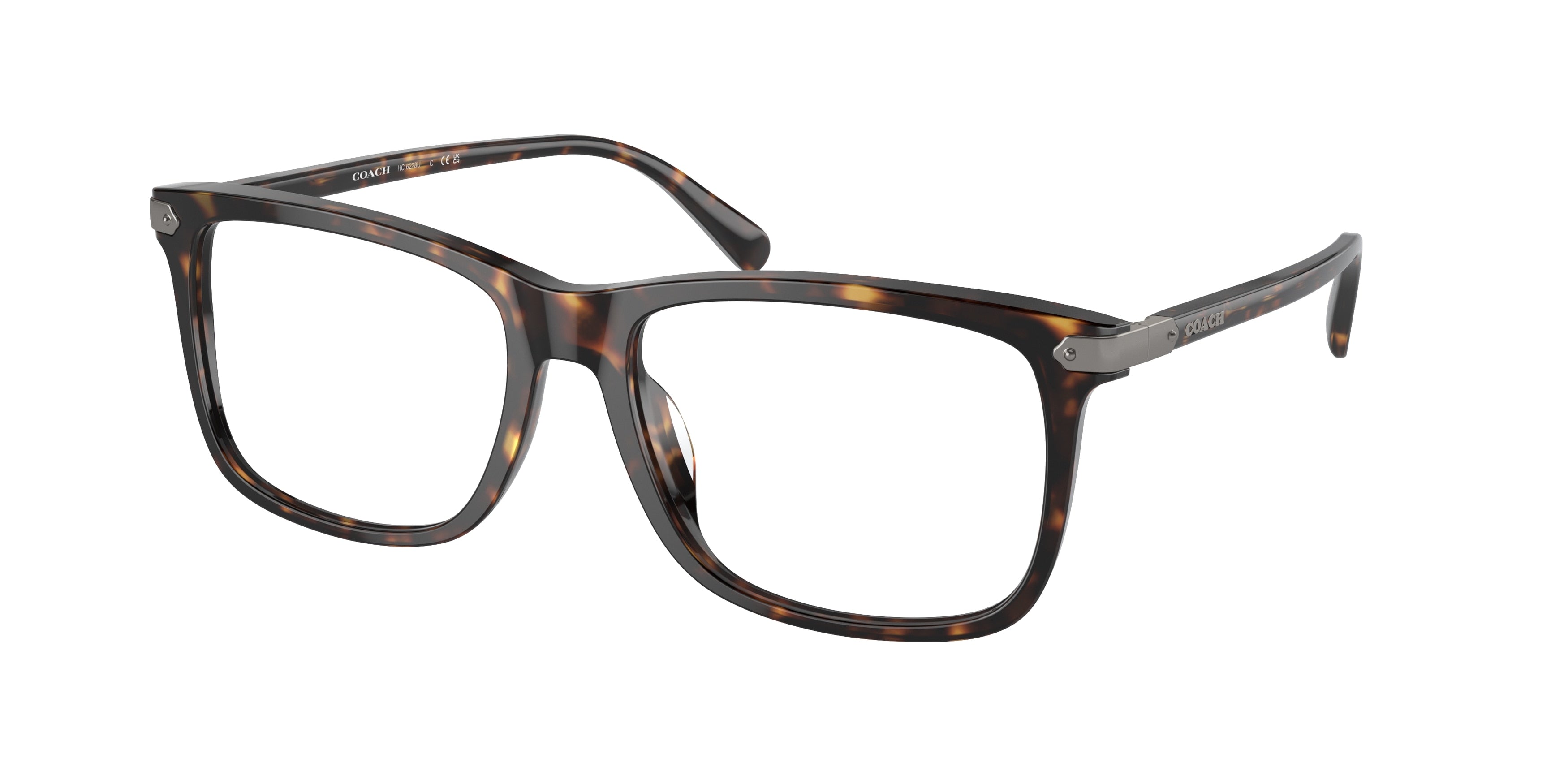Coach HC6228U Square Eyeglasses  5120-Dark Tortoise 56-145-17 - Color Map Tortoise