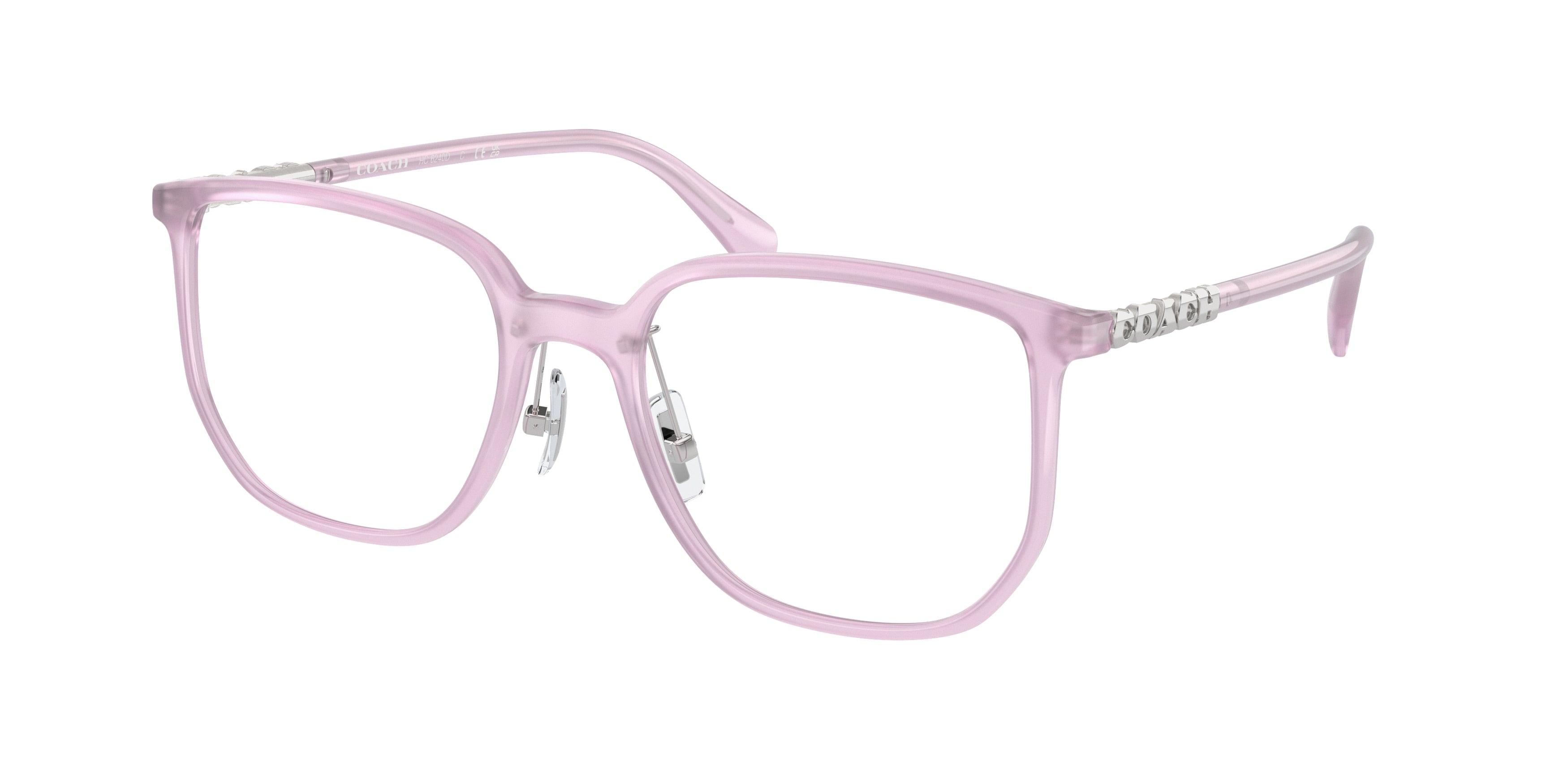 Coach HC6240D Square Eyeglasses  5696-Milky Purple 54-150-19 - Color Map Violet