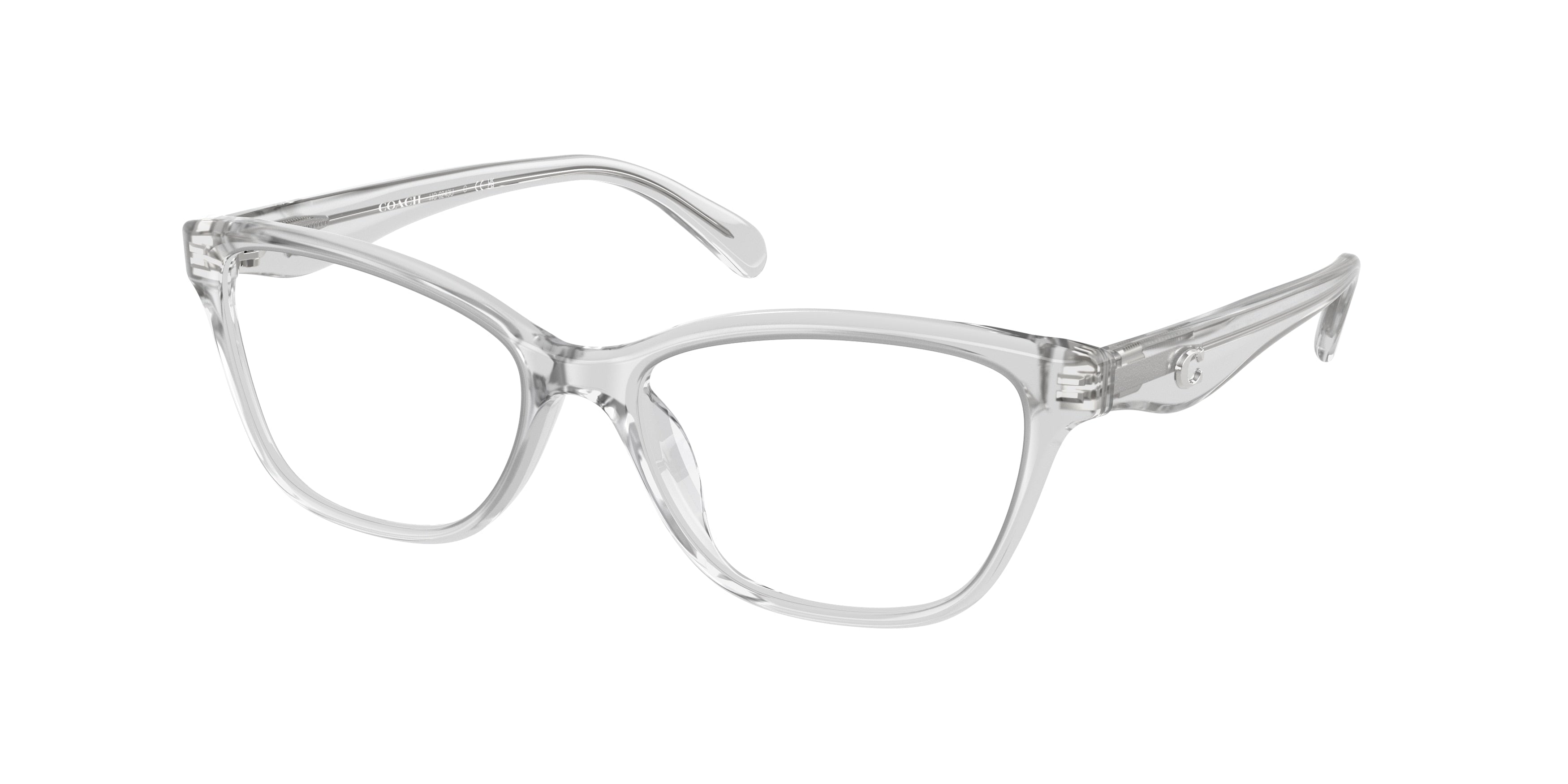 Coach HC6243U Pillow Eyeglasses  5614-Transparent Dove 53-140-16 - Color Map Transparent