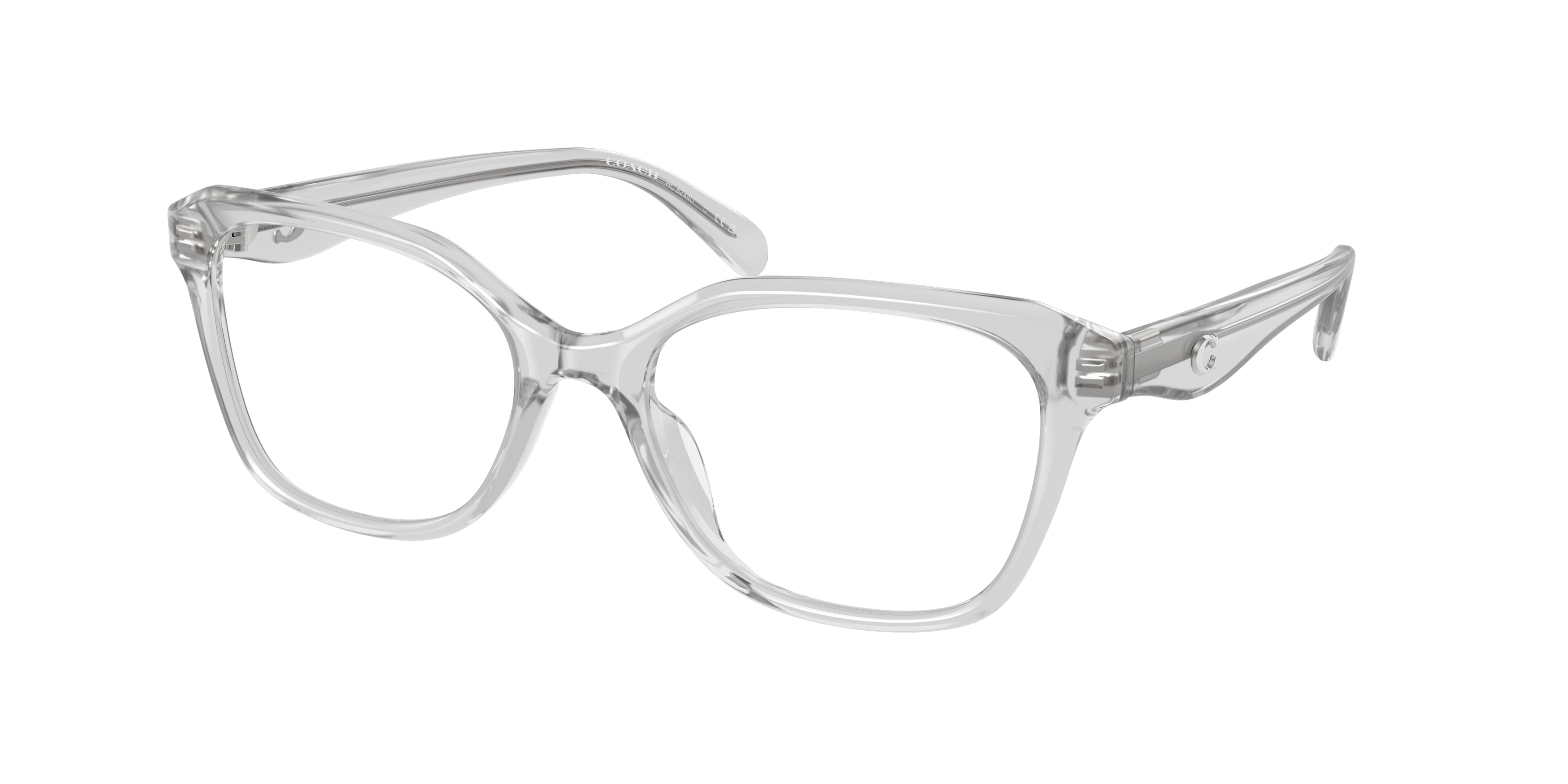 Coach CY043 HC6244U Pillow Eyeglasses  5614-Transparent Dove 54-140-18 - Color Map Transparent