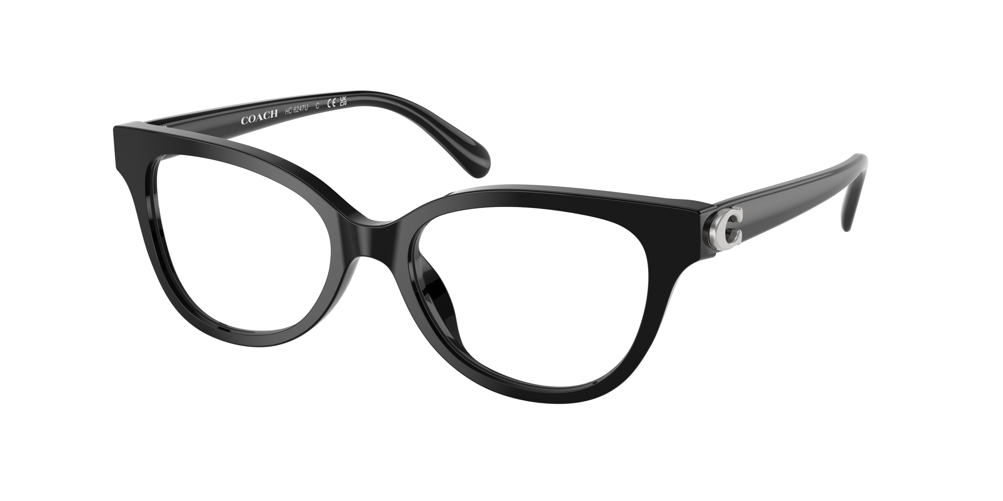 Coach HC6247U Pillow Eyeglasses  5002-Black 51-140-17 - Color Map Black