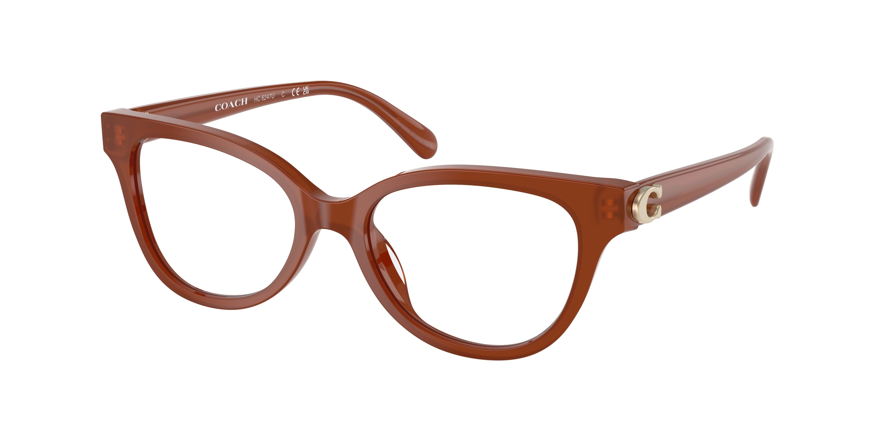 Coach HC6247U Pillow Eyeglasses  5841-Milky Hazelnut 51-140-17 - Color Map Brown