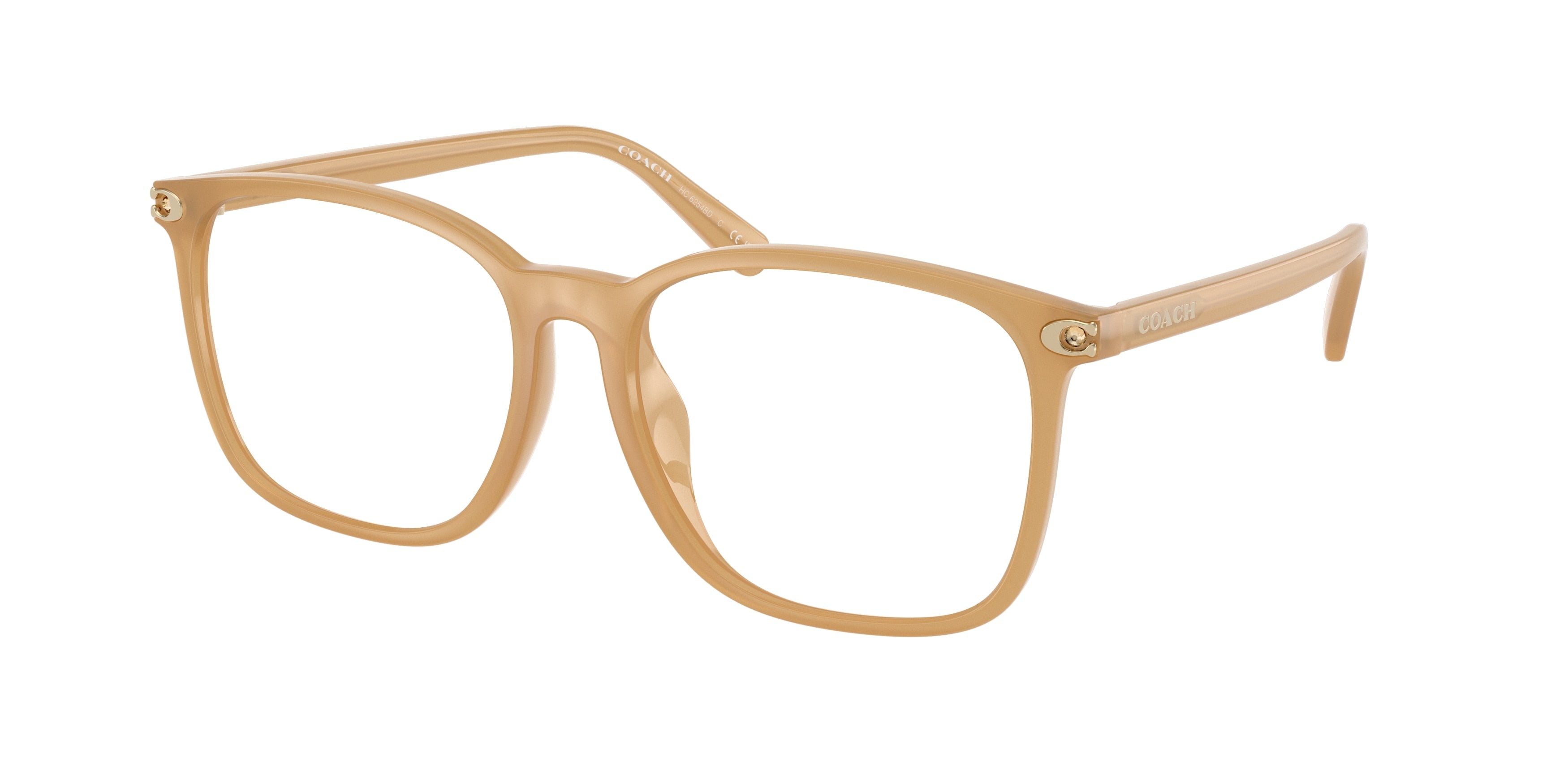Coach HC6254BD Square Eyeglasses  5854-Milky Tea 55-145-16 - Color Map Brown