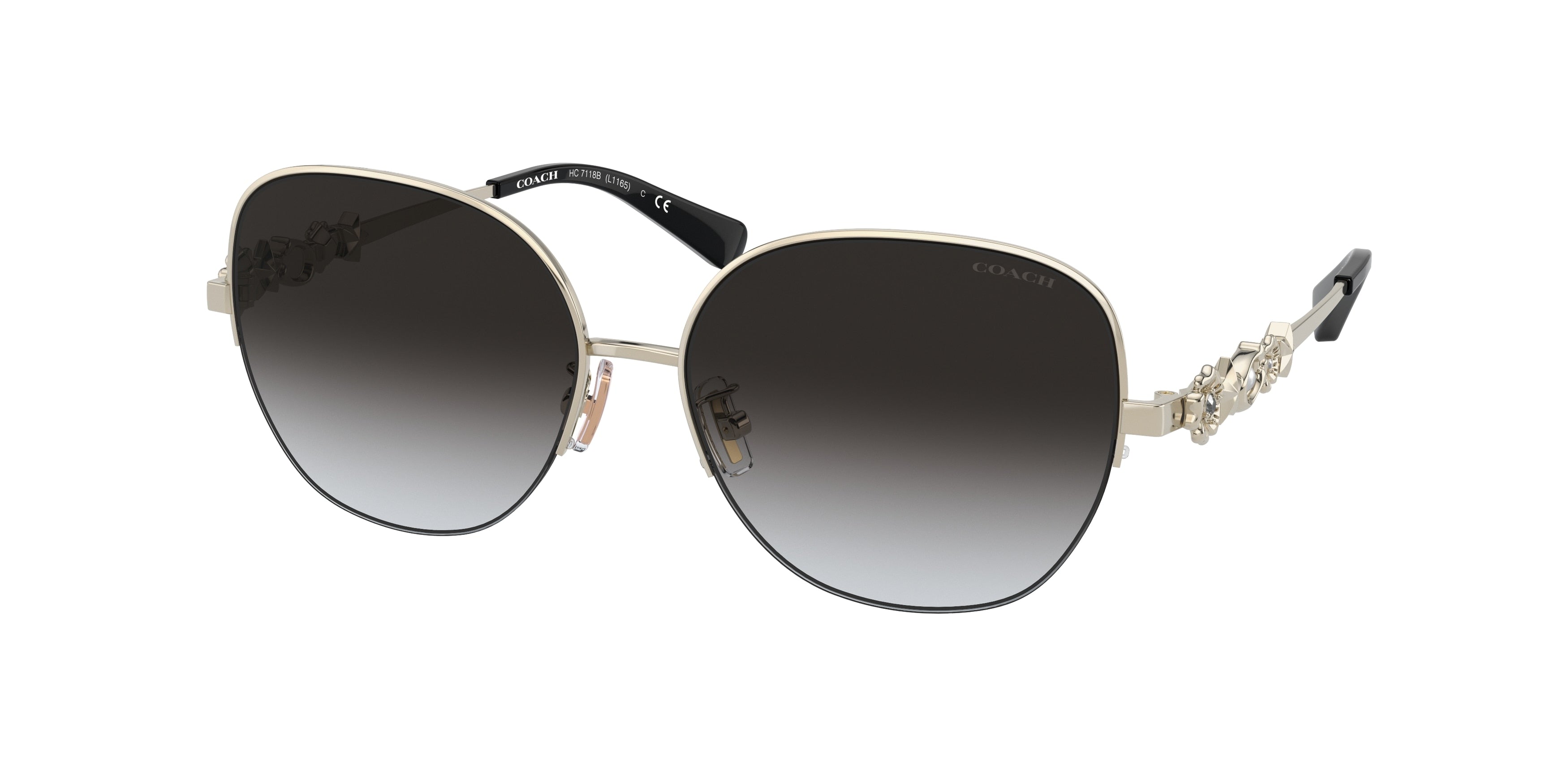 Coach L1165 HC7118B Pilot Sunglasses