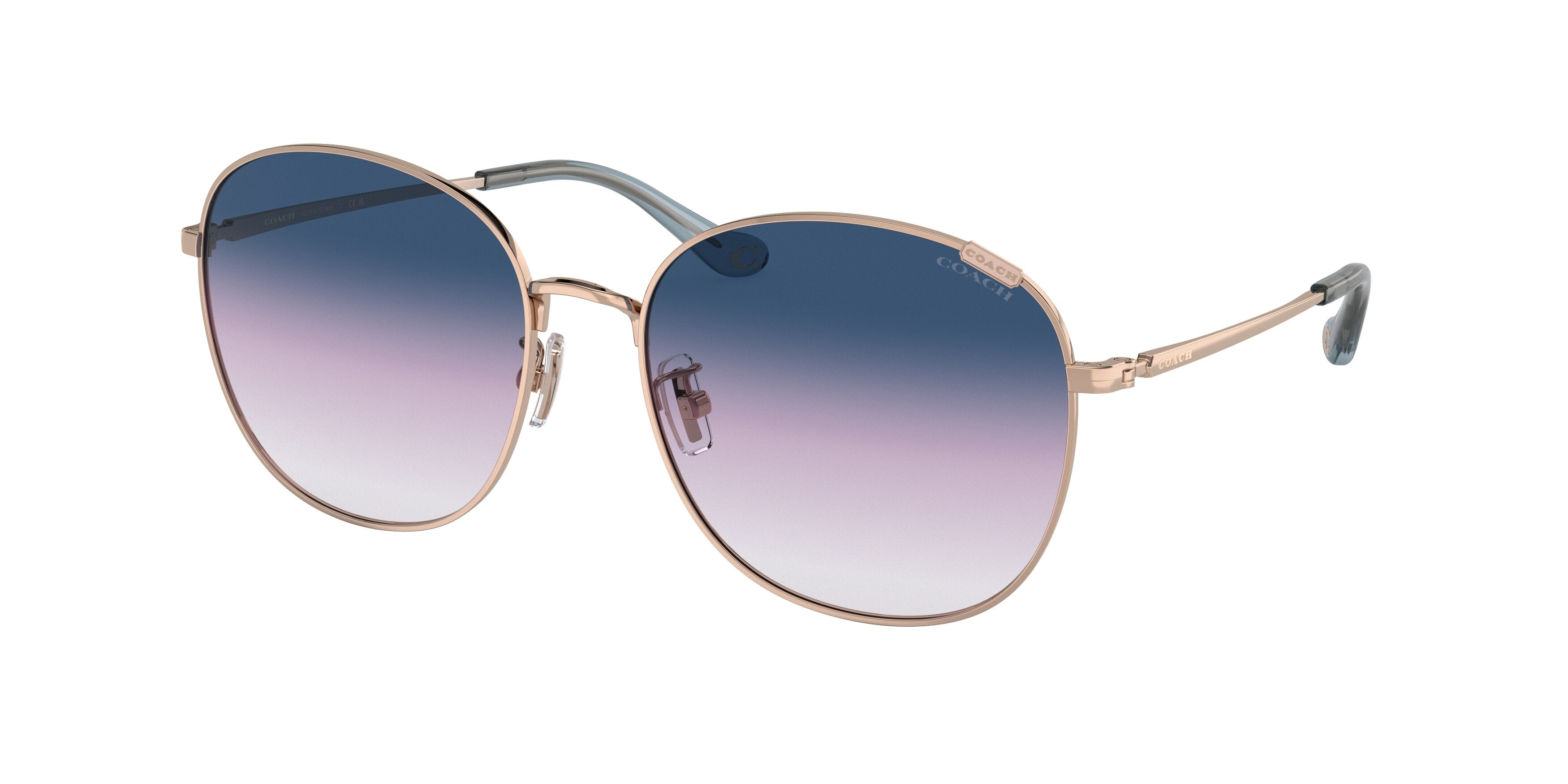 Coach HC7134 C7996 Round Sunglasses For Women