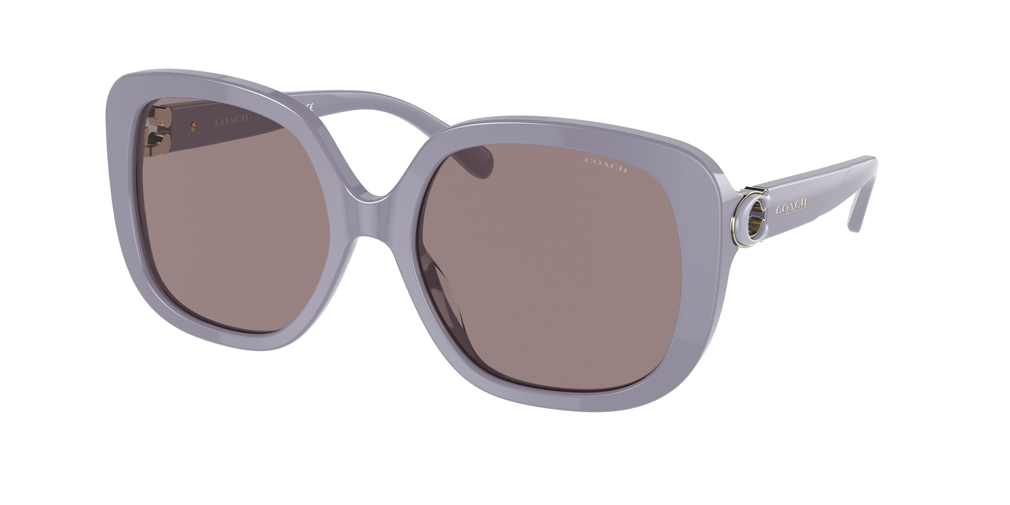 Coach L1138 HC8292F Square Sunglasses  56907N-Pastel Purple 56-140-18 - Color Map Violet