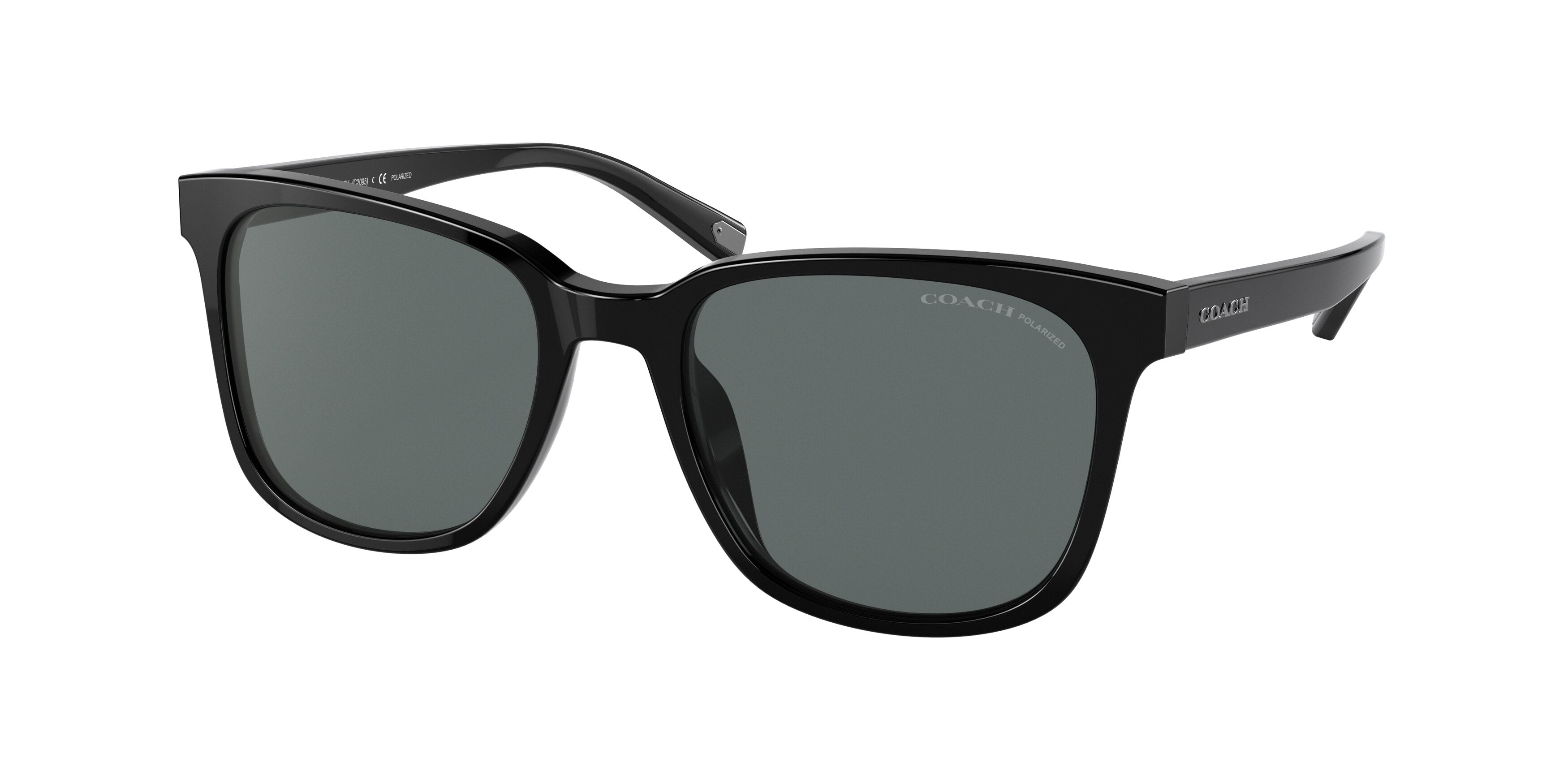 Coach C2095 HC8313U Square Sunglasses  500281-Black 54-145-19 - Color Map Black