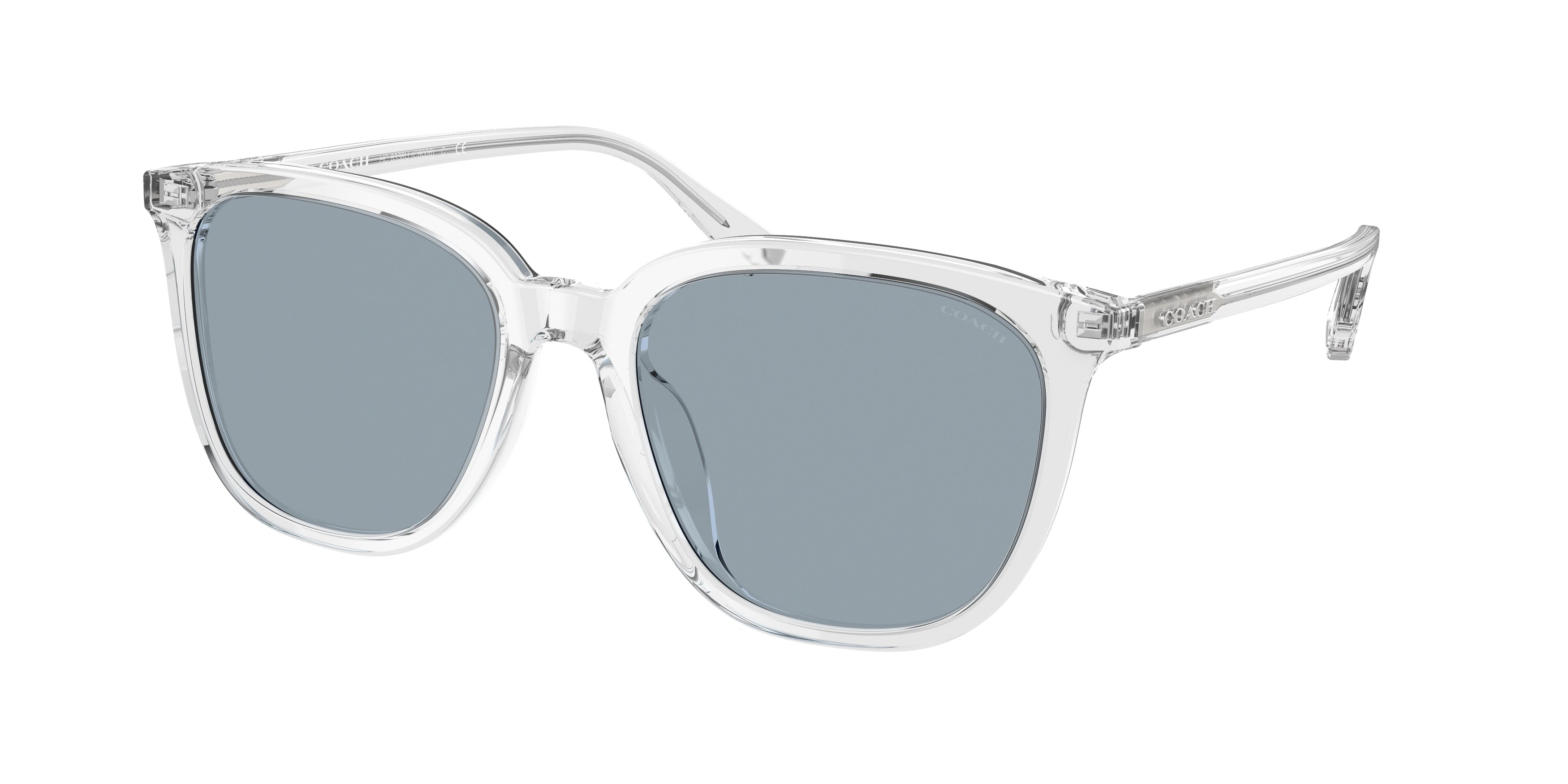 Coach C8006 HC8338U Square Sunglasses  511172-Clear 55-145-19 - Color Map Transparent